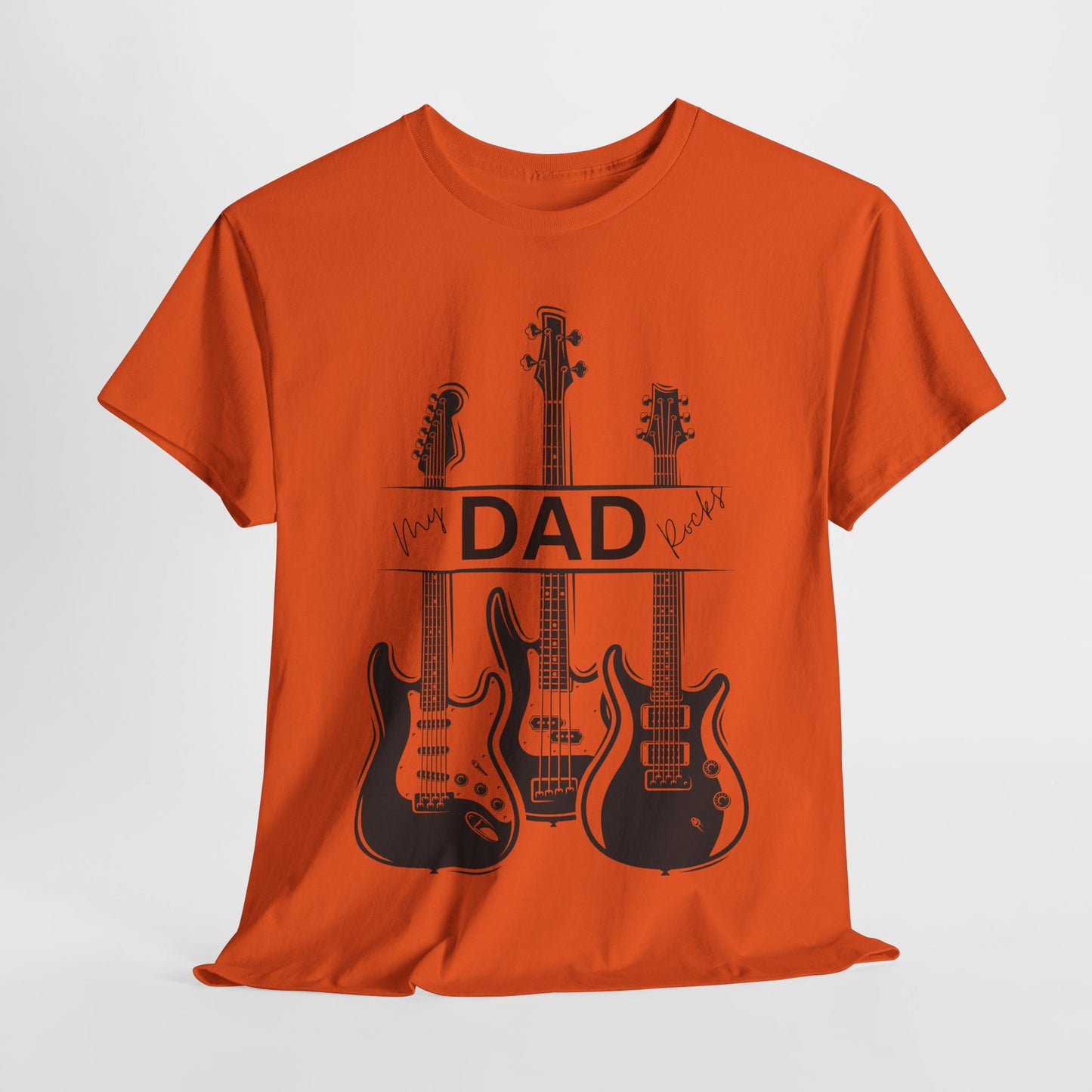Guitar Dad Cotton Tee, Perfect Gift for Father's Day, Music Lover T-Shirt, Rock Star Dad Apparel