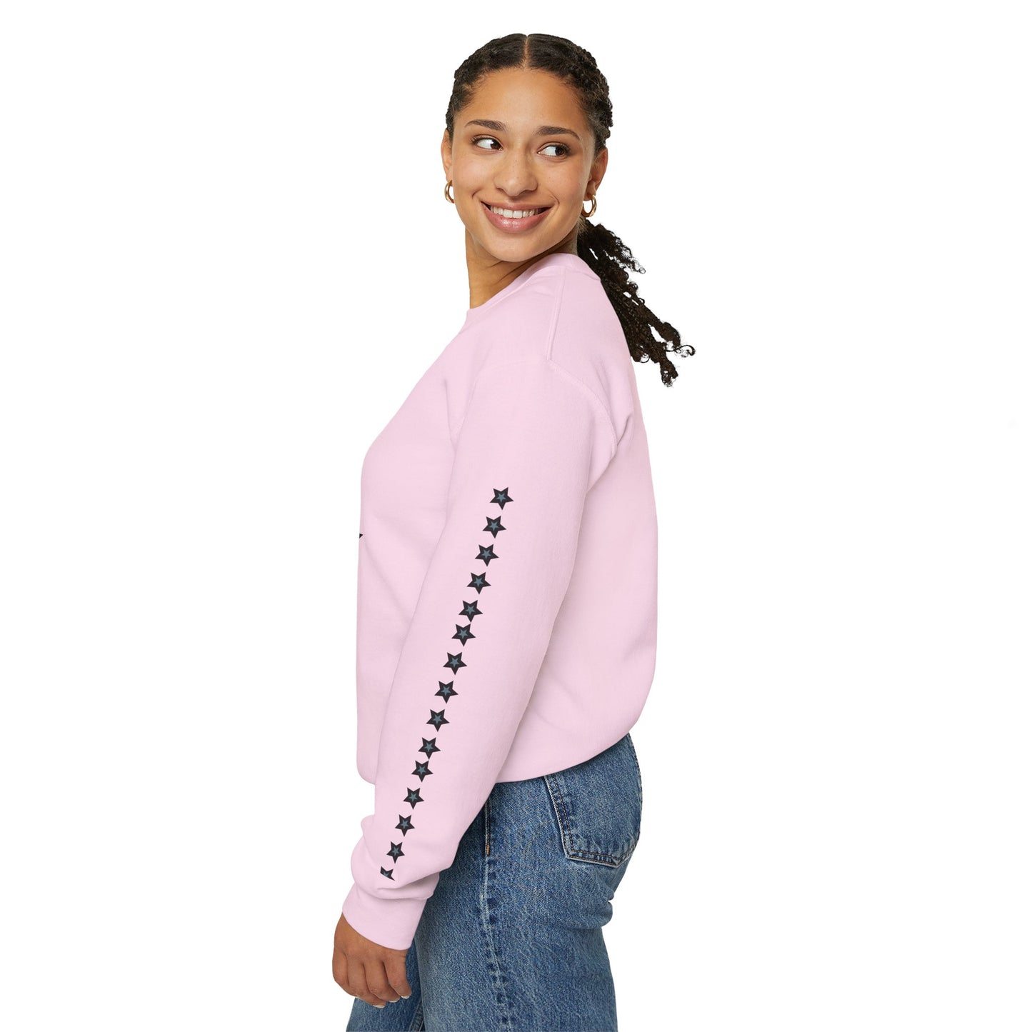Starry Print Unisex Sweatshirt, Comfy Crewneck, Casual Wear, Gift for Her/Him, Star Lover Apparel