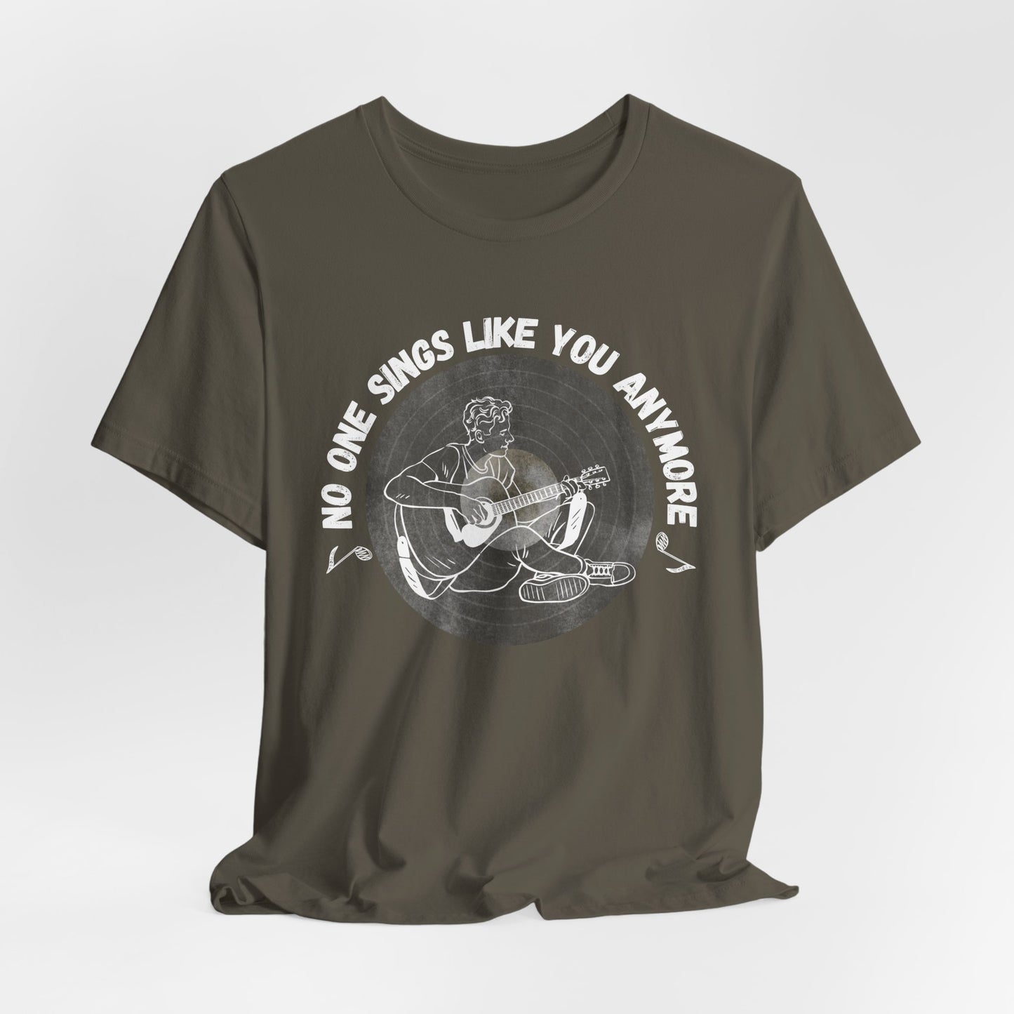 No One Sings Like You Anymore Women's Relaxed T-Shirt, Musician T-Shirt, Music Lover, Playing Guitar, Soulful Songs, Vintage Tshirt