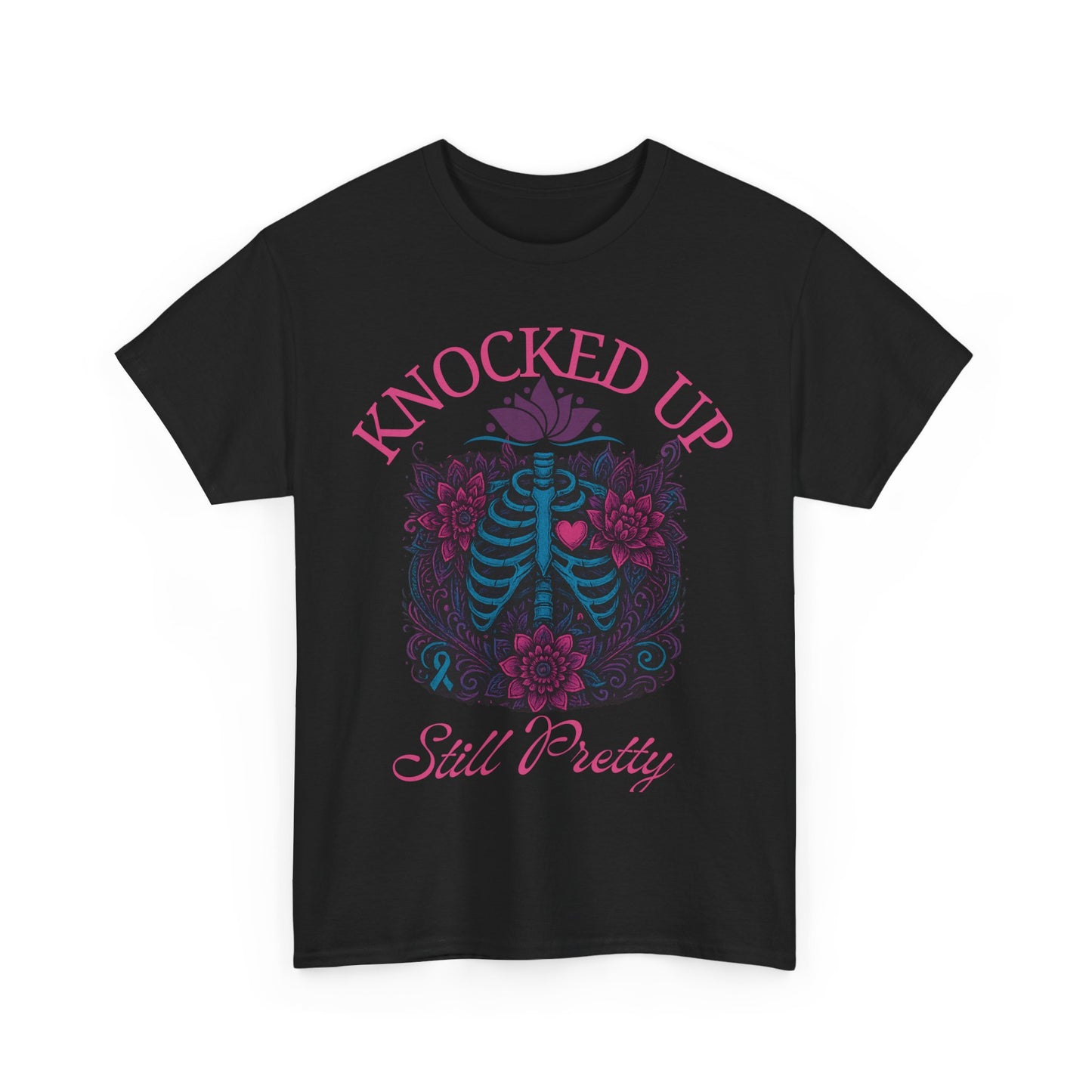 Knocked Up Still Pretty T-Shirt, Gift for Expecting Moms, Funny Pregnancy Shirt, Maternity Wear, Baby Shower Gift