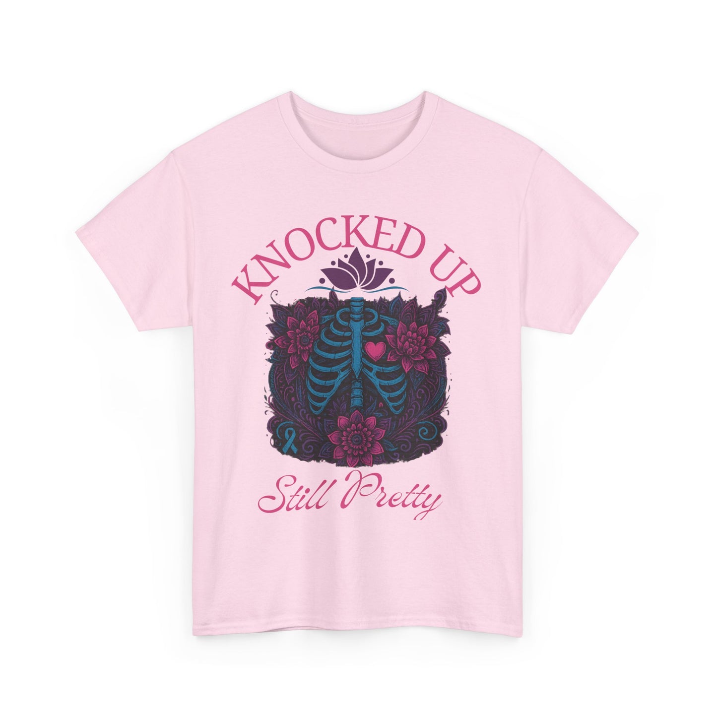 Knocked Up Still Pretty T-Shirt, Gift for Expecting Moms, Funny Pregnancy Shirt, Maternity Wear, Baby Shower Gift