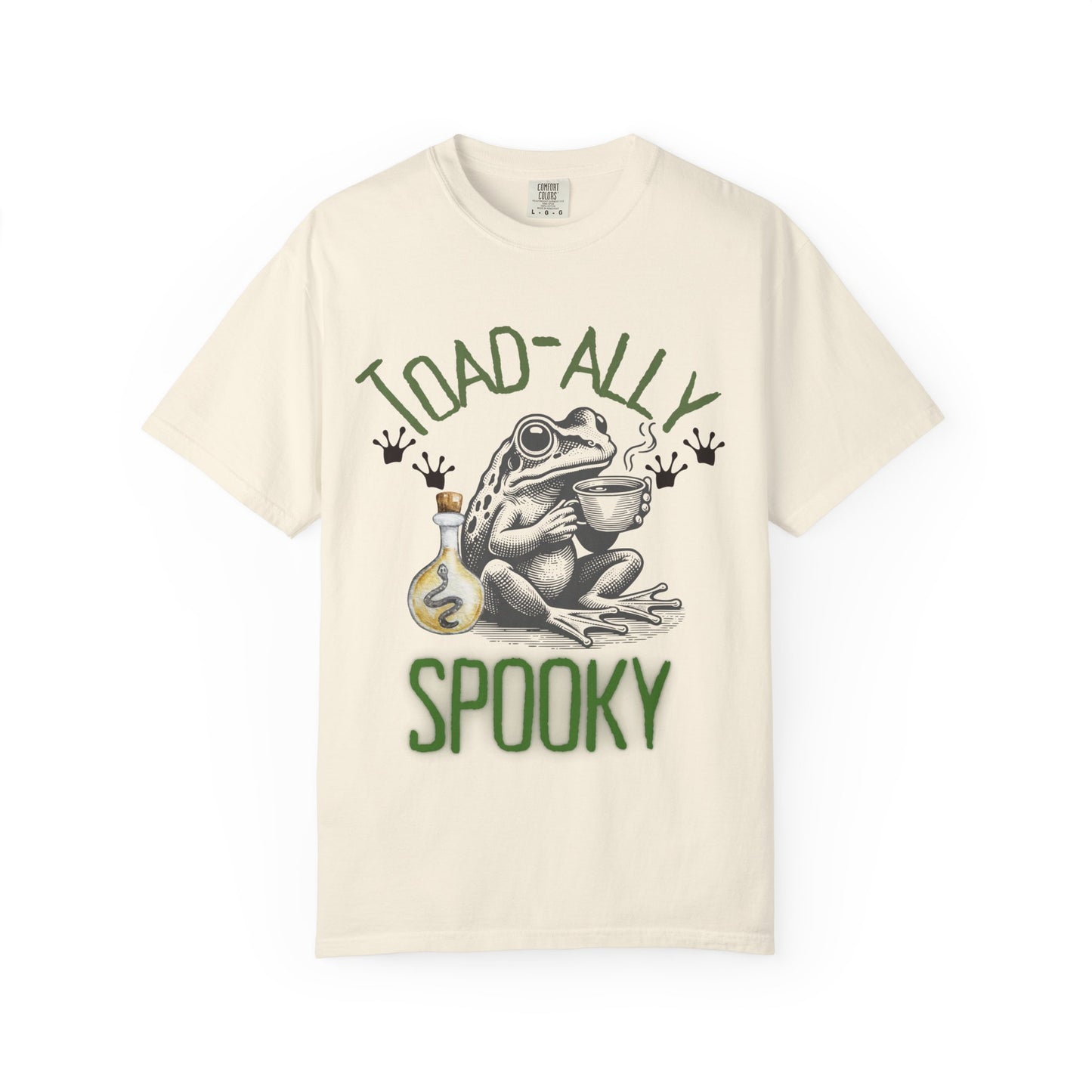 Toad-ally Spooky Comfort Colors T-Shirt, Halloween Shirt, Funny Frog Tee, Quirky Gift, Fall Fashion