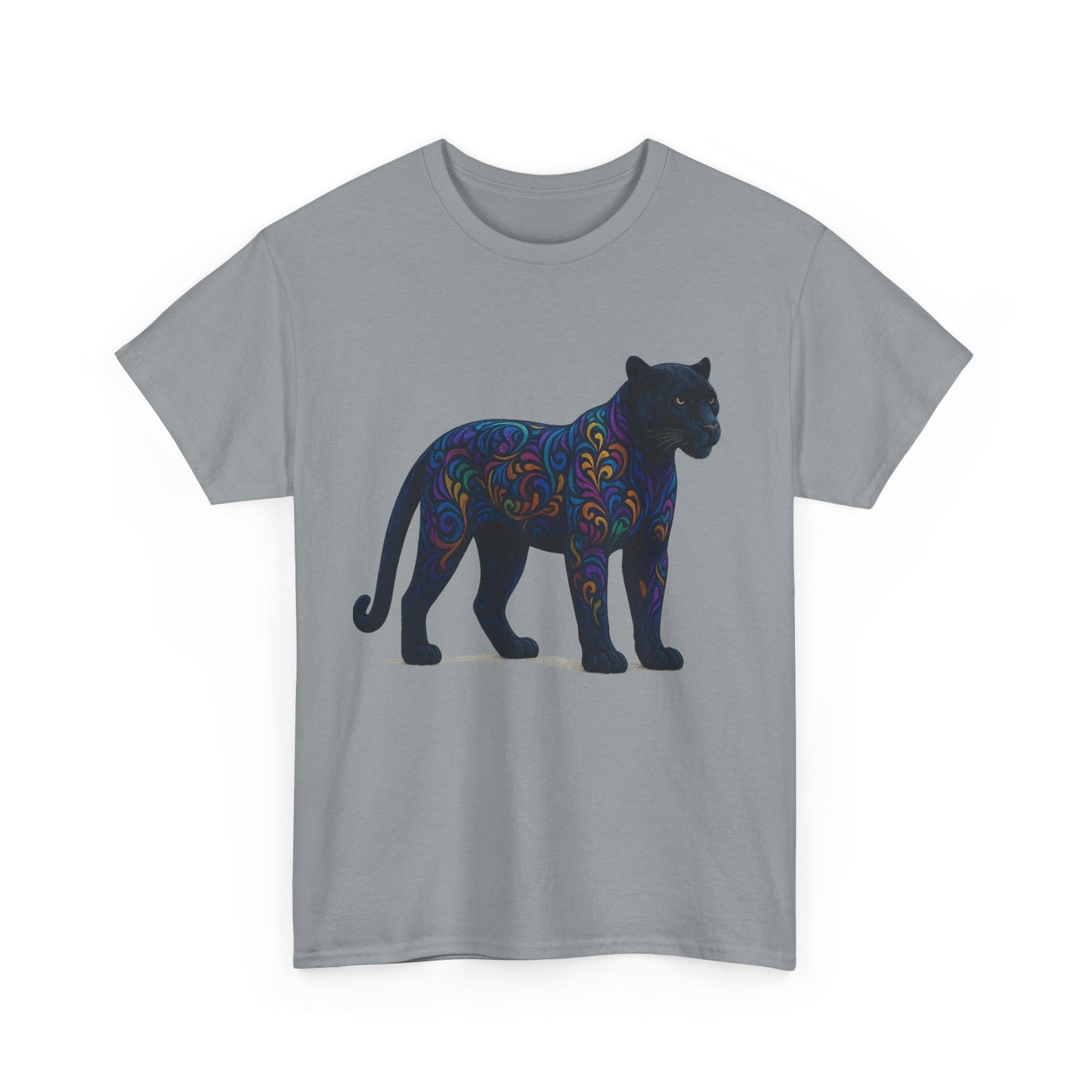 Colorful Panther Unisex Tee, Animal Lover Gift, Unique Graphic Tee