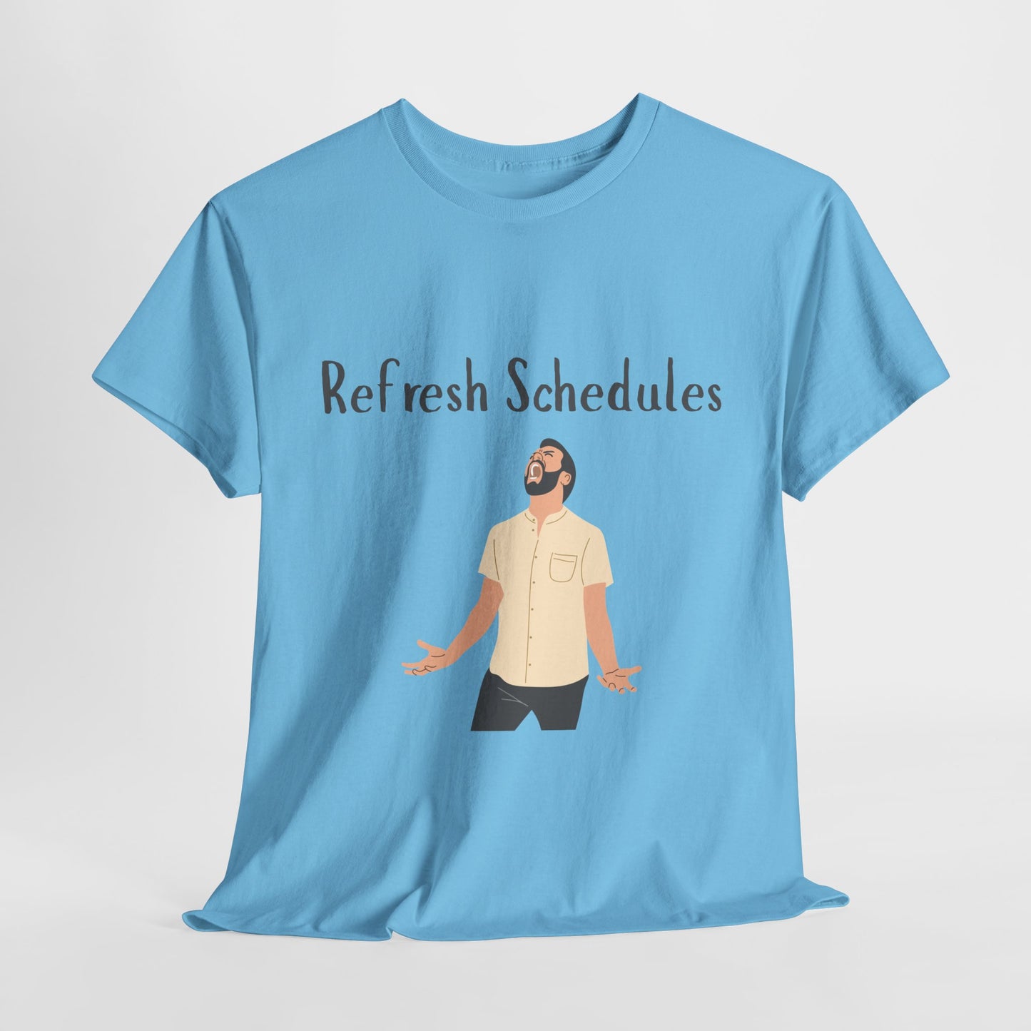 “Refresh Schedules” Funny RBT Burnout T-Shirt – ABA Therapist Chaos Shirt, Gift for BCBA