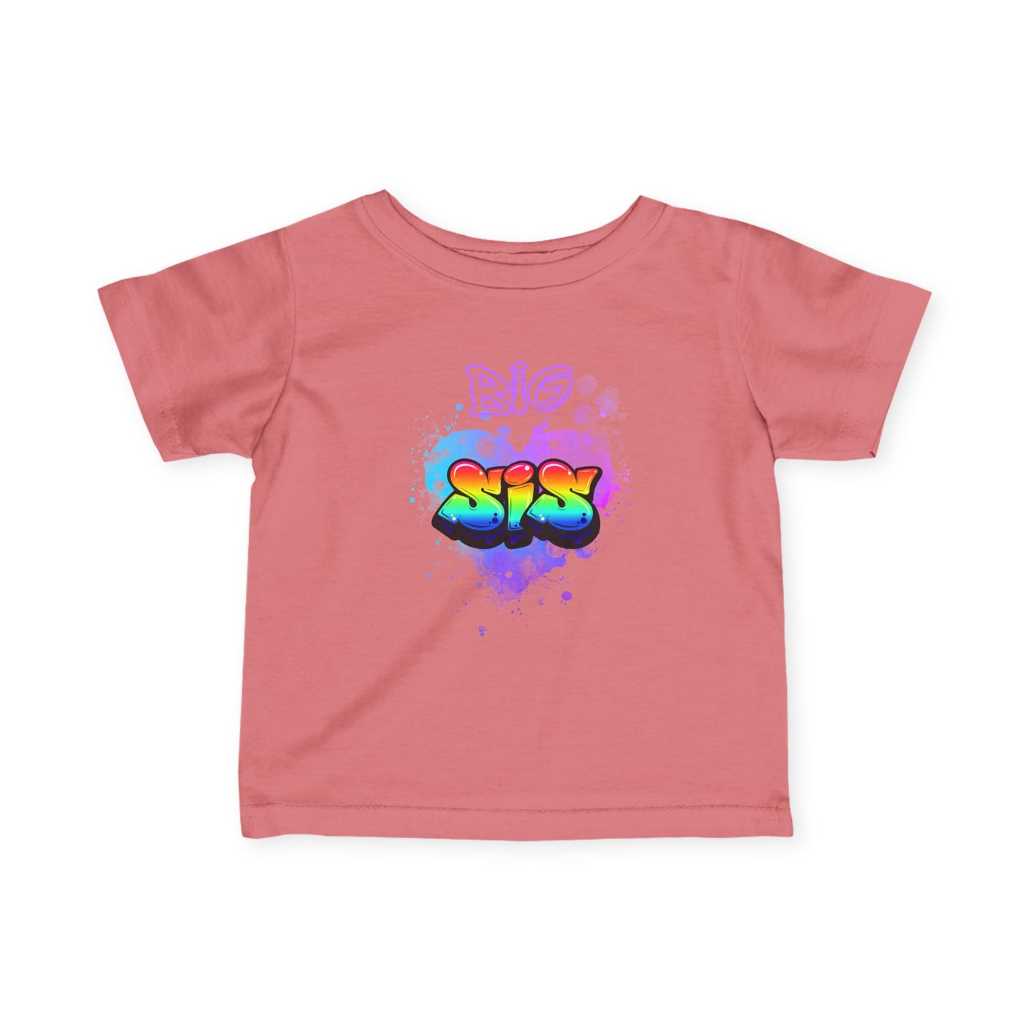 Toddler Tee 'Big Sis' Graffiti Style, gift for New big sister