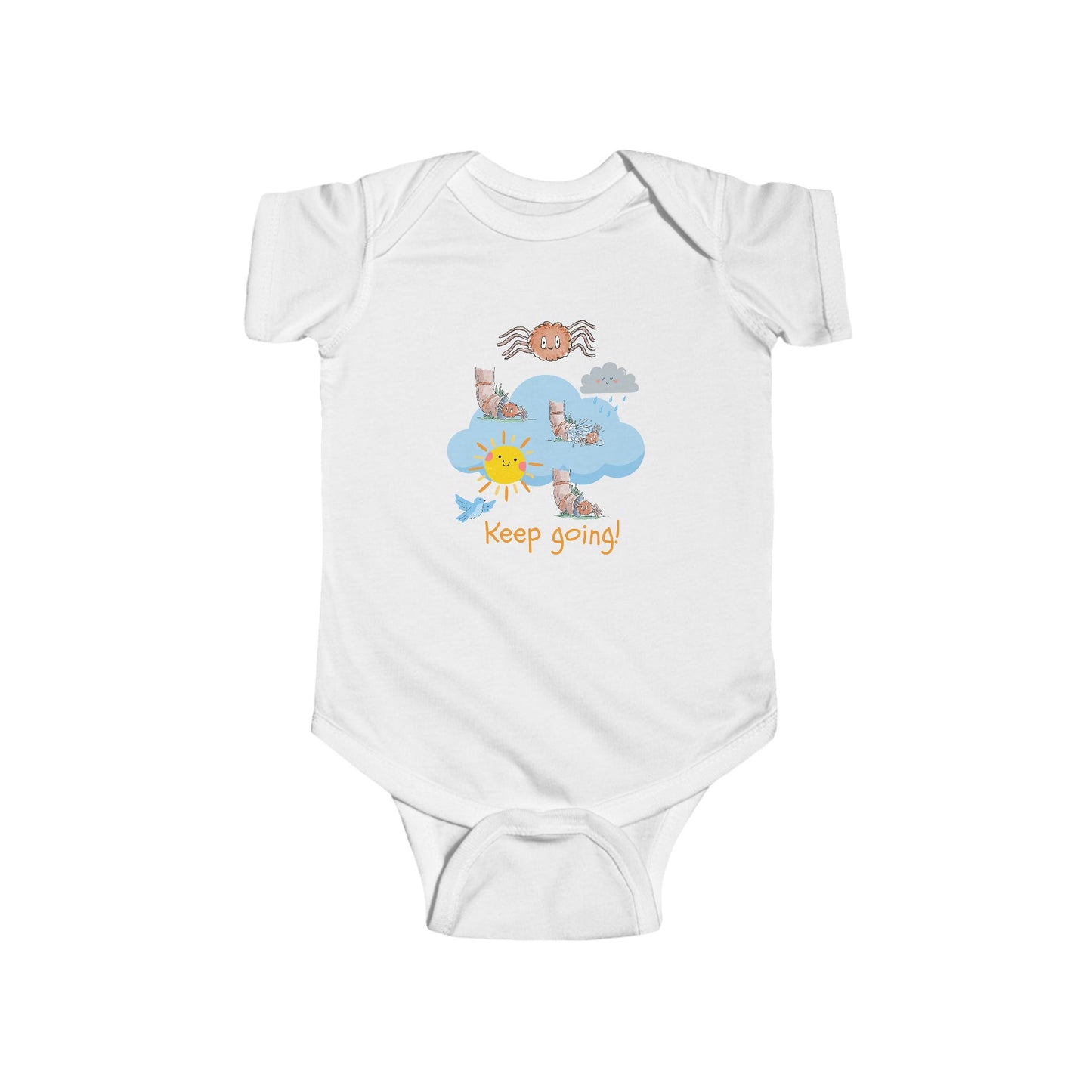 Infant Bodysuit, Baby Shower Gift, Cute Newborn Outfit, Itsy Bitsy Spider Design, Adorable Baby Clothes, Milestone Celebration