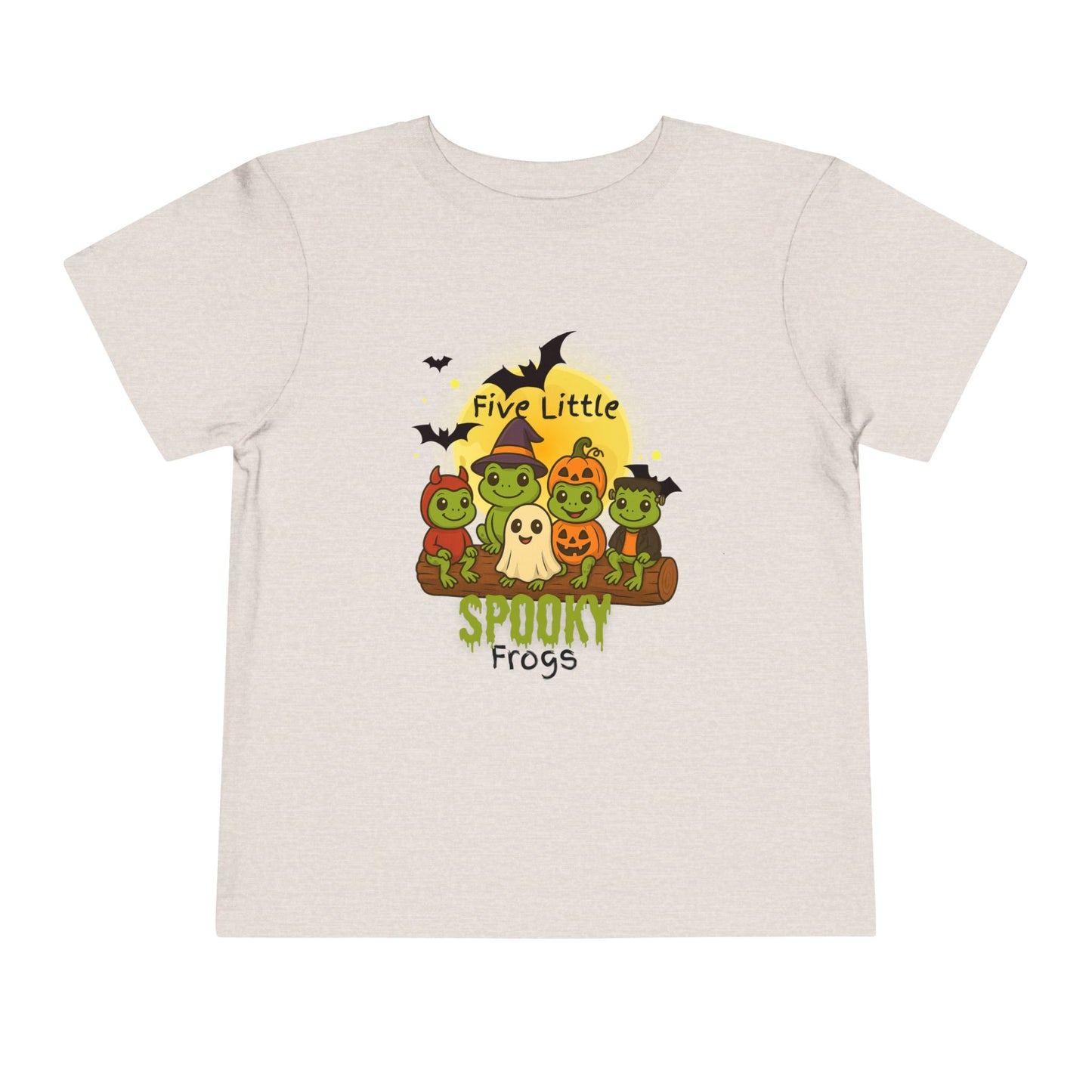 Toddler Spooky Frog Tee, Kids Halloween Shirt, Toddler Costume Tee, Cute Frog Top, Festive Kids Apparel