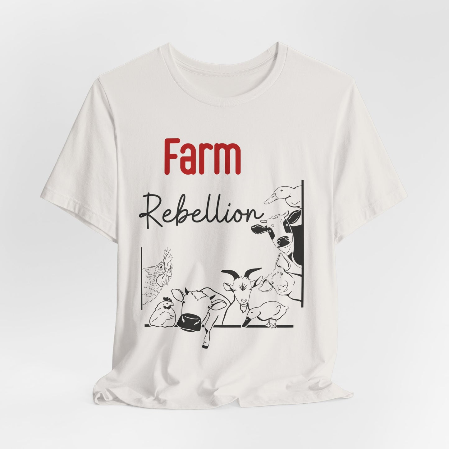 Farm Rebellion Tee for Animal Lovers, Perfect Gift for Farmers, Eco-Conscious Fashion
