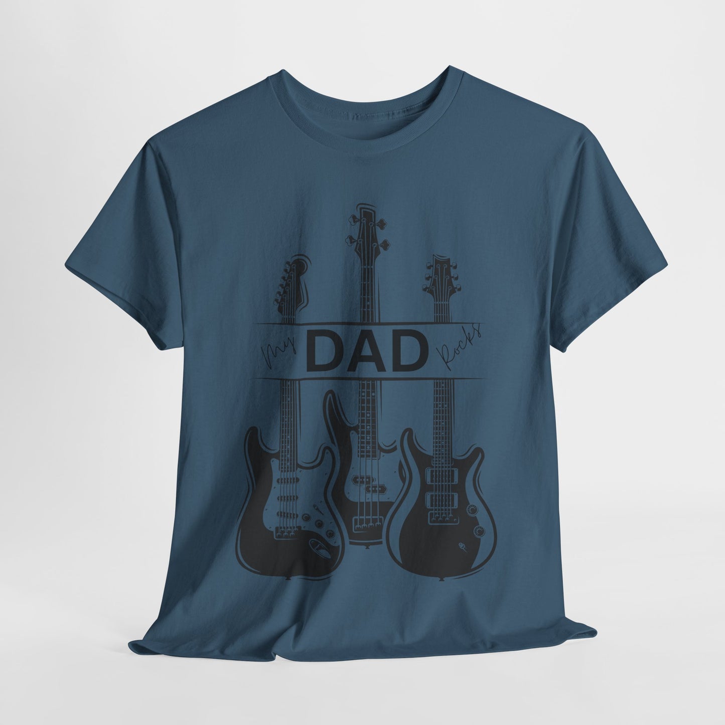 Guitar Dad Cotton Tee, Perfect Gift for Father's Day, Music Lover T-Shirt, Rock Star Dad Apparel