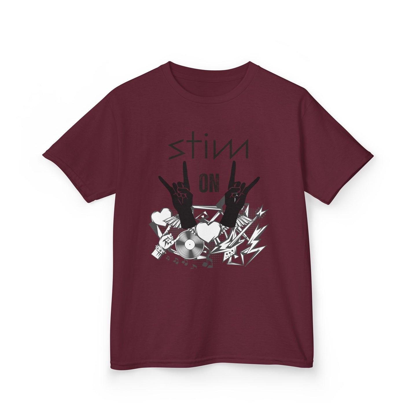 Kids Stim On Rock n Roll Heavy Cotton Tee