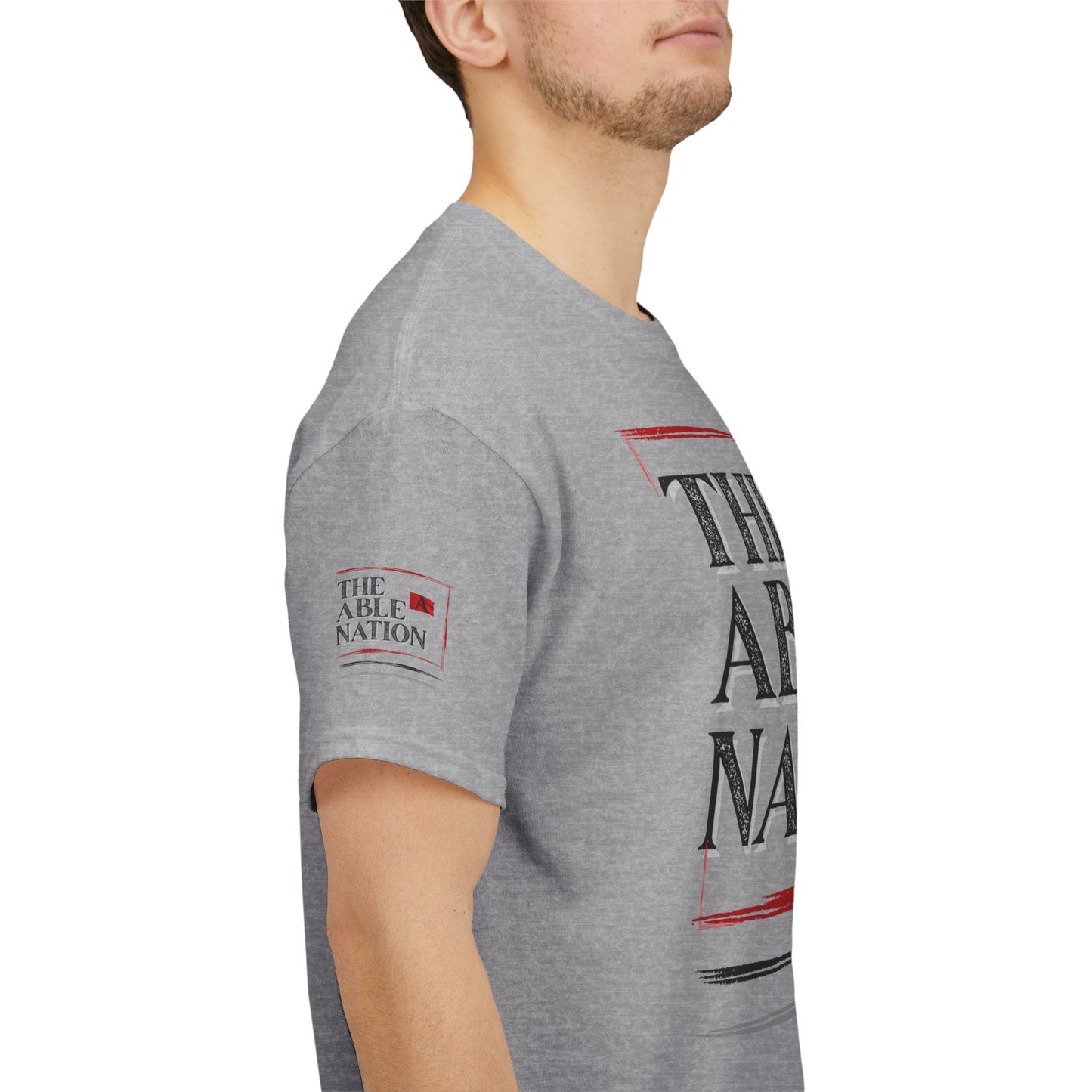 Unisex Heavy Cotton Tee with 'The Able Nation' Graphic T-shirt