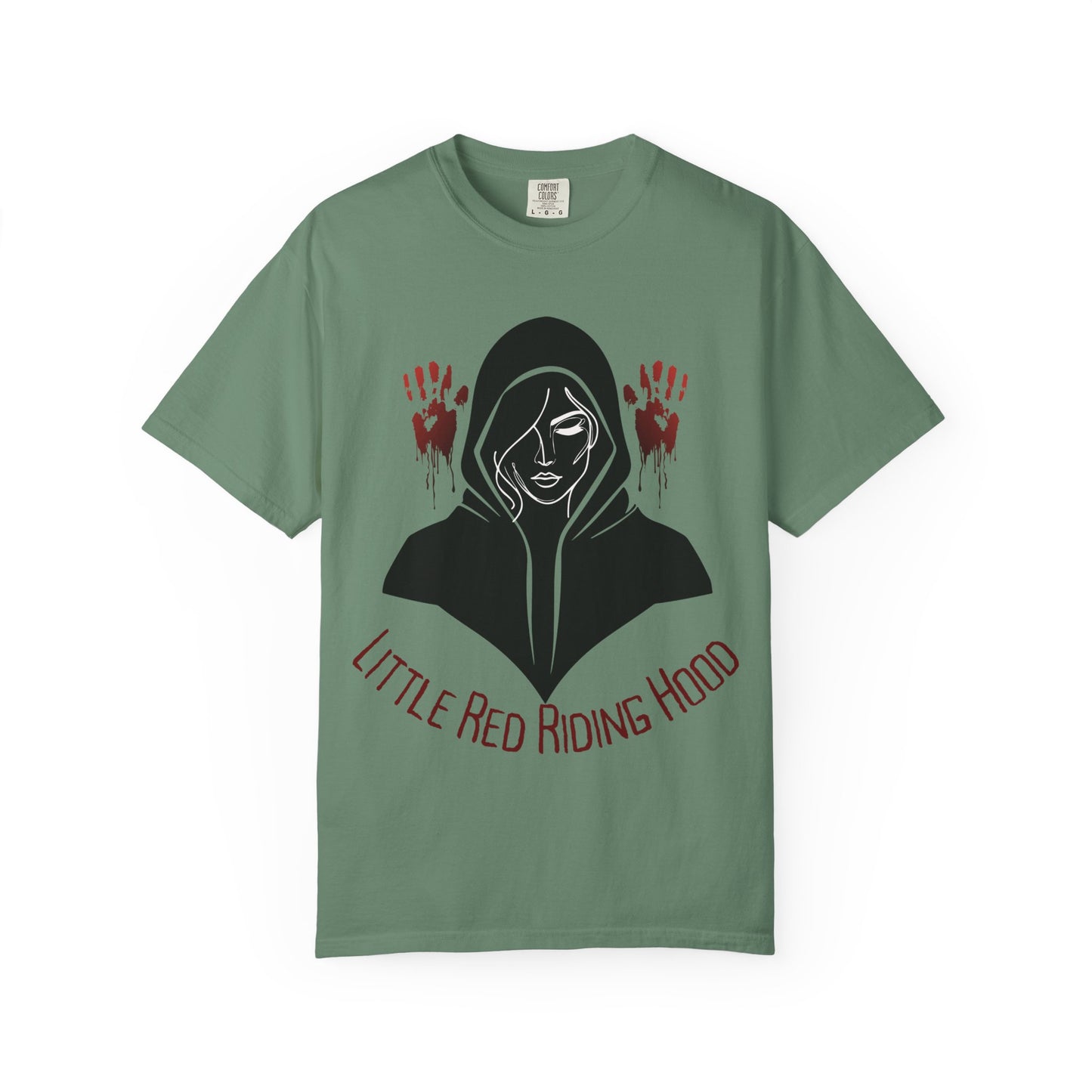 Gothic Fairytale T-Shirt, Little Red Riding Hood Tee, Spooky Shirts, Halloween Outfit, Alternative Clothing