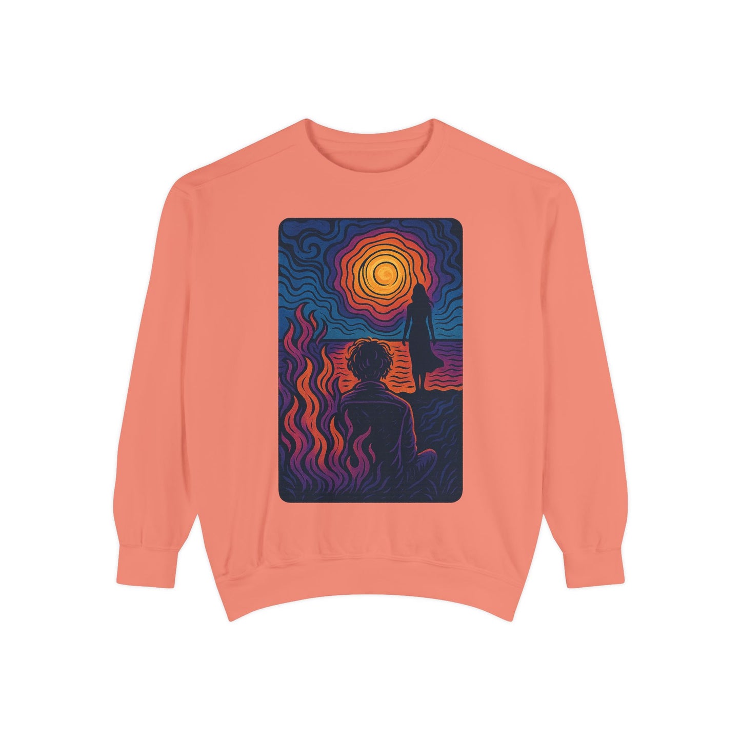 Unisex Garment-Dyed Song Lyric Sweatshirt, Gift for Music Lover, No Sunshine