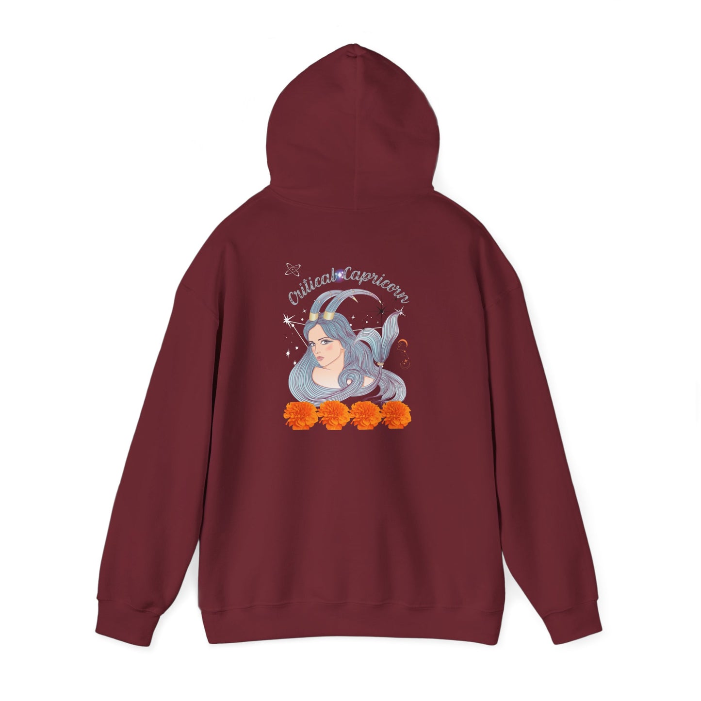 Capricorn Zodiac Unisex Hoodie: Astrological Cosmic Design for Horoscope Enthusiasts