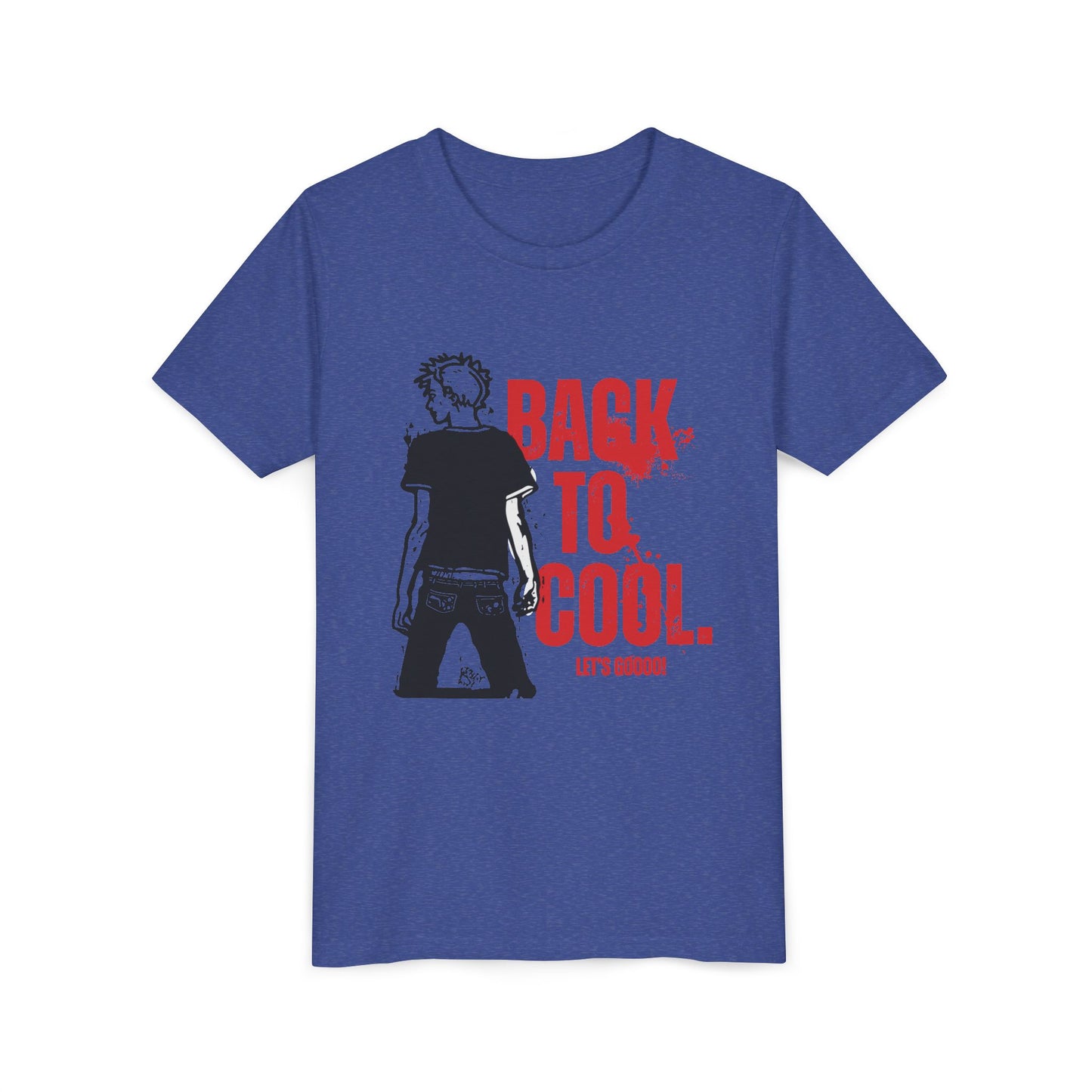 Youth Short Sleeve Tee - "Back to Cool" Graphic Tee for Trendy Kids, School