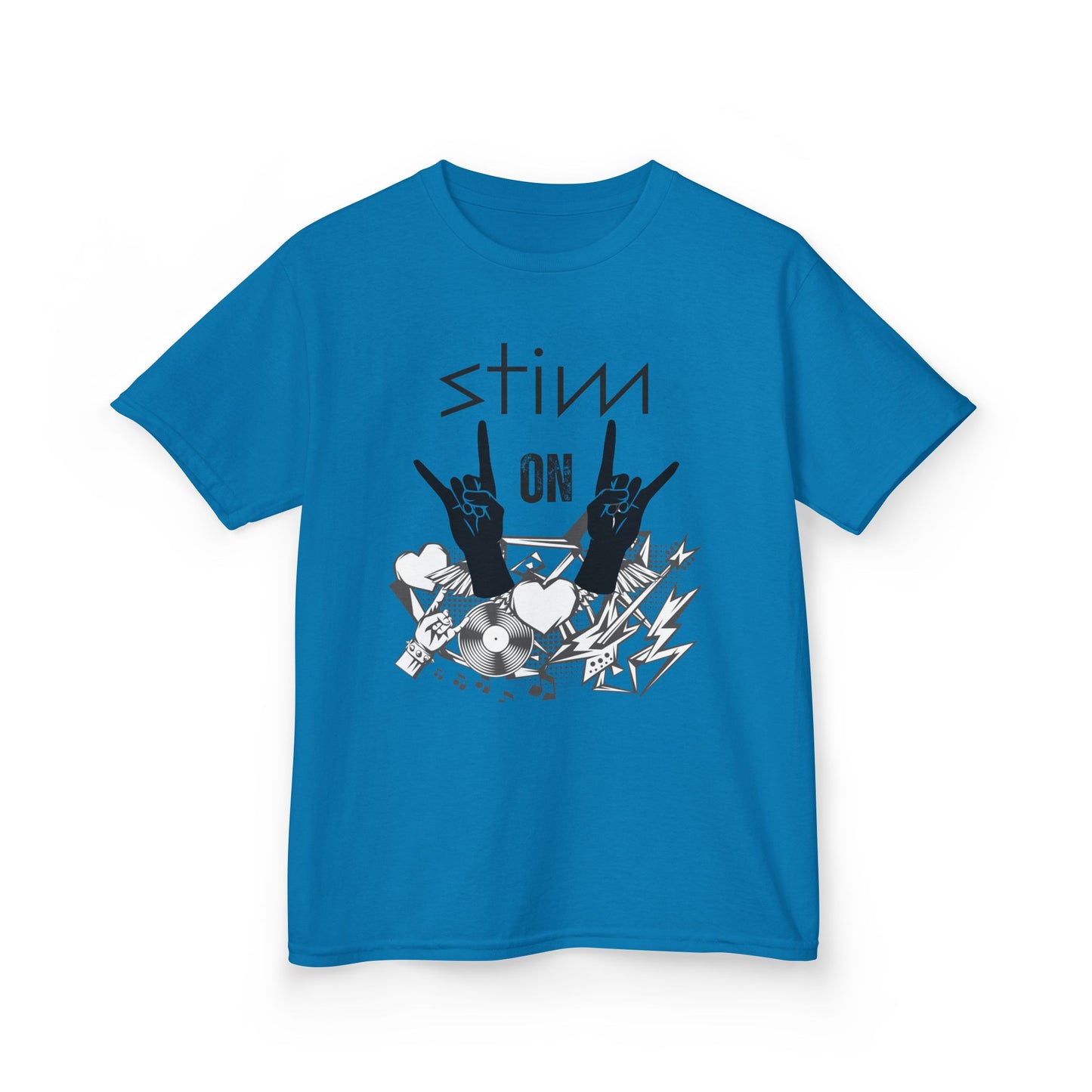 Kids Stim On Rock n Roll Heavy Cotton Tee