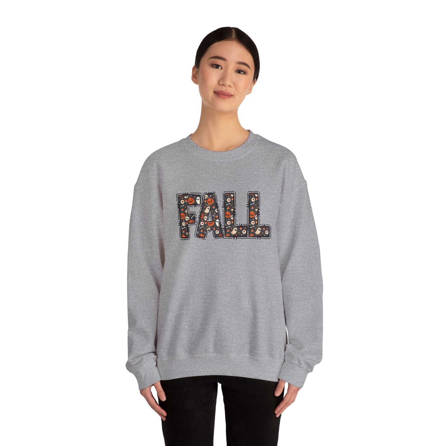 Fall Pumpkin Sweatshirt for Halloween October Vibes, Autumn Outfit, Gift for Her, Layering Piece, Casual Fall Style
