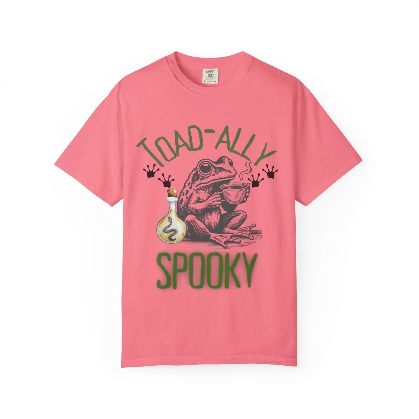 Toad-ally Spooky Comfort Colors T-Shirt, Halloween Shirt, Funny Frog Tee, Quirky Gift, Fall Fashion