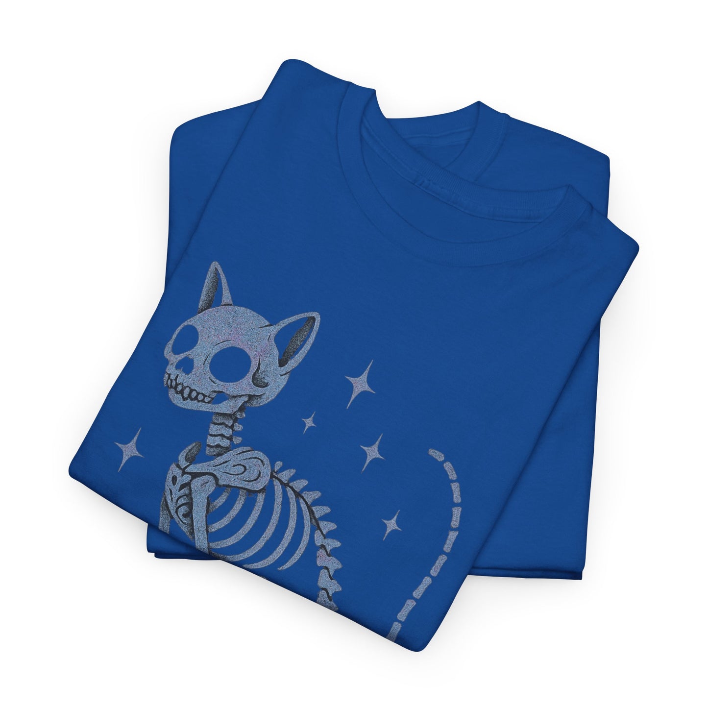 Purranormal Activity Cat Skeleton Tee, Unisex Halloween Shirt, Cute Cat Lover Gift, Spooky Graphic Tee, Casual Festive Wear