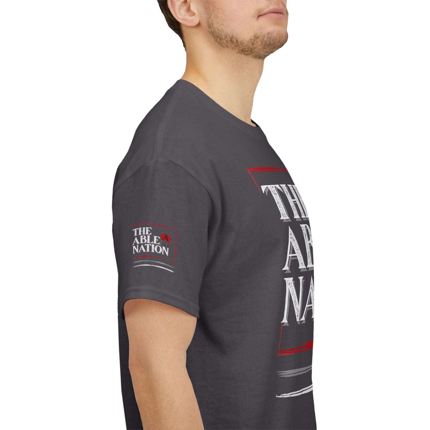 Unisex Heavy Cotton Tee with 'The Able Nation' Graphic T-shirt