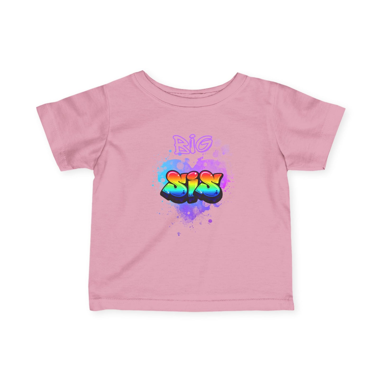 Toddler Tee 'Big Sis' Graffiti Style, gift for New big sister