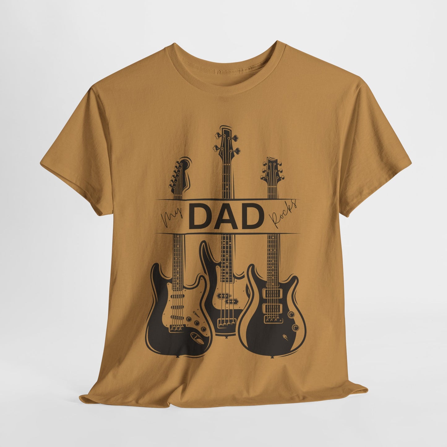 Guitar Dad Cotton Tee, Perfect Gift for Father's Day, Music Lover T-Shirt, Rock Star Dad Apparel