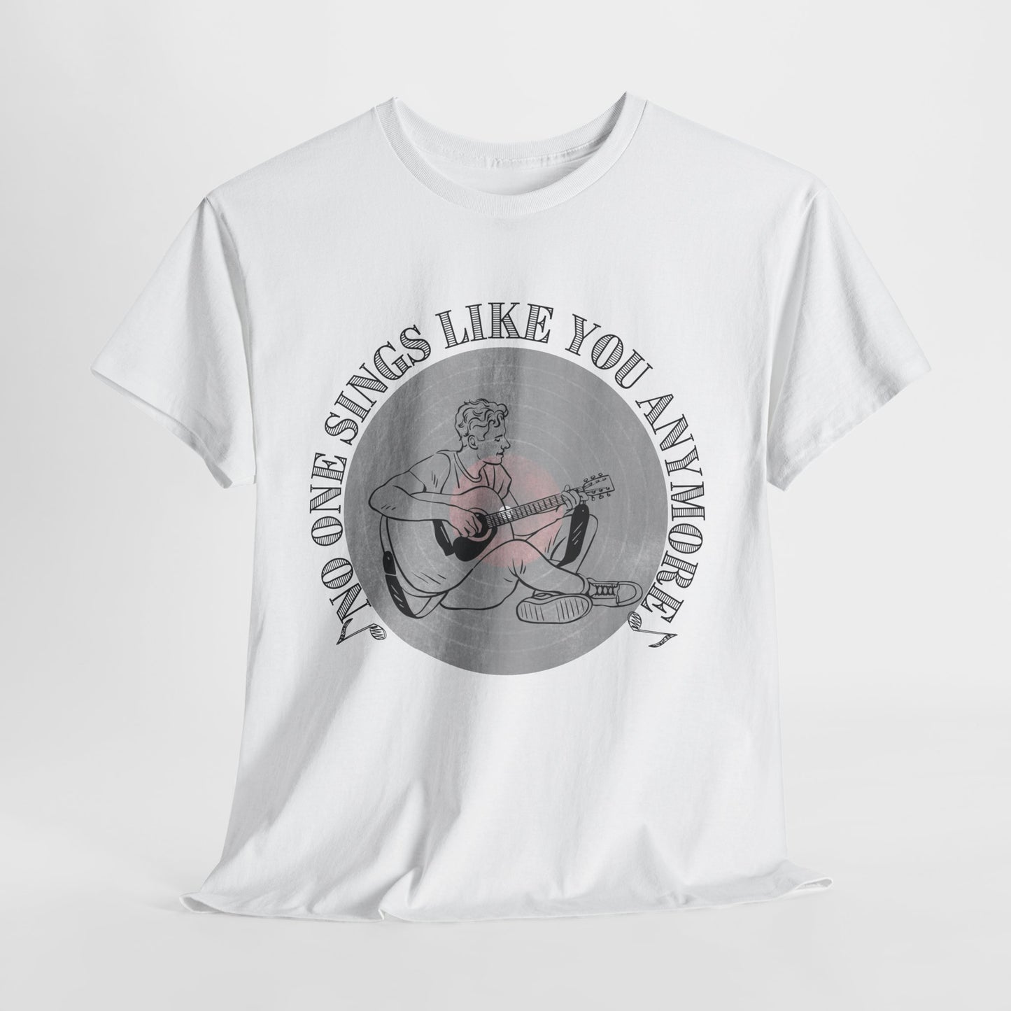 Retro Music Vibe Tee, No One Sings Like You Anymore: Unisex Garment-Dyed Heavyweight Music Lover T-Shirt