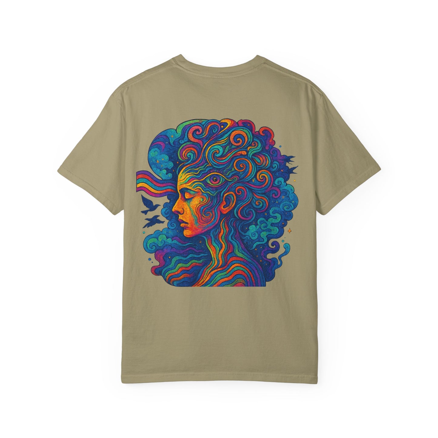 Vibrant Graphic T-Shirt with 'Madness' Design, Boho Style Tee, Unisex Casual Wear, Unique Gift for Art Lovers, Trendy Everyday Shirt