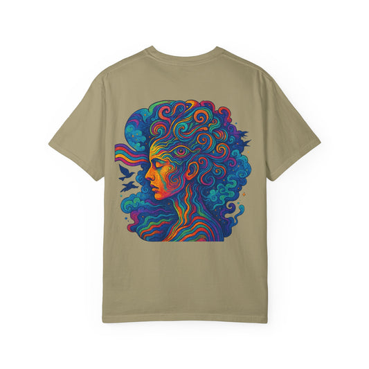 Vibrant Graphic T-Shirt with 'Madness' Design, Boho Style Tee, Unisex Casual Wear, Unique Gift for Art Lovers, Trendy Everyday Shirt