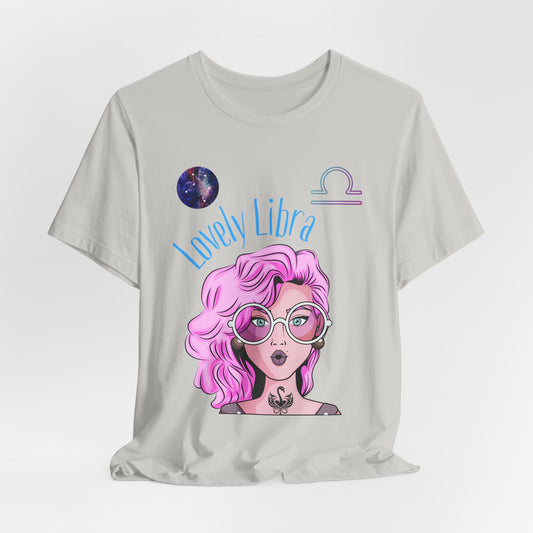 Libra Graphic Tee, Astrology Shirt, Zodiac Apparel, Cute Libra Gift, Horoscope T-Shirt, Astrology Lover Clothing