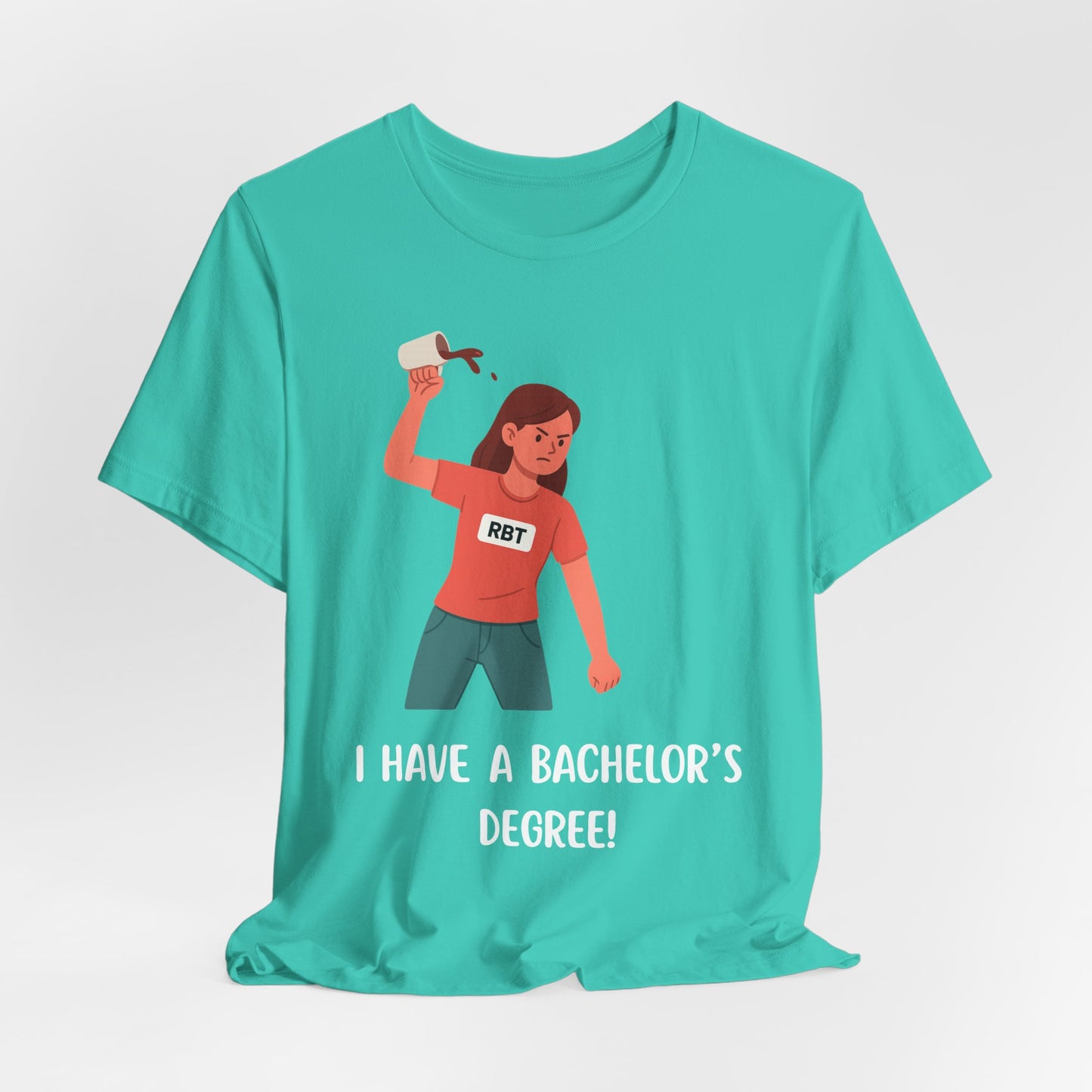RBT Coffee Throw Tee: Behavior Technician ABA Therapy Gift for Women (Featuring Female RBT)