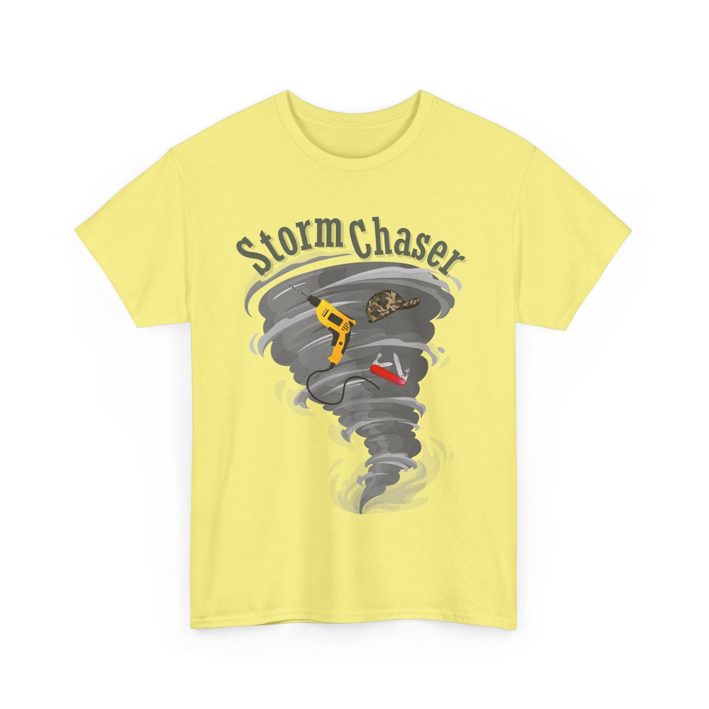 New Dad Storm Chaser Tee, Perfect for Baby showers, Unisex Heavy Cotton Shirt for New Dad, Tornado Lovers Gift, Casual Wear, Outdoor Adventures
