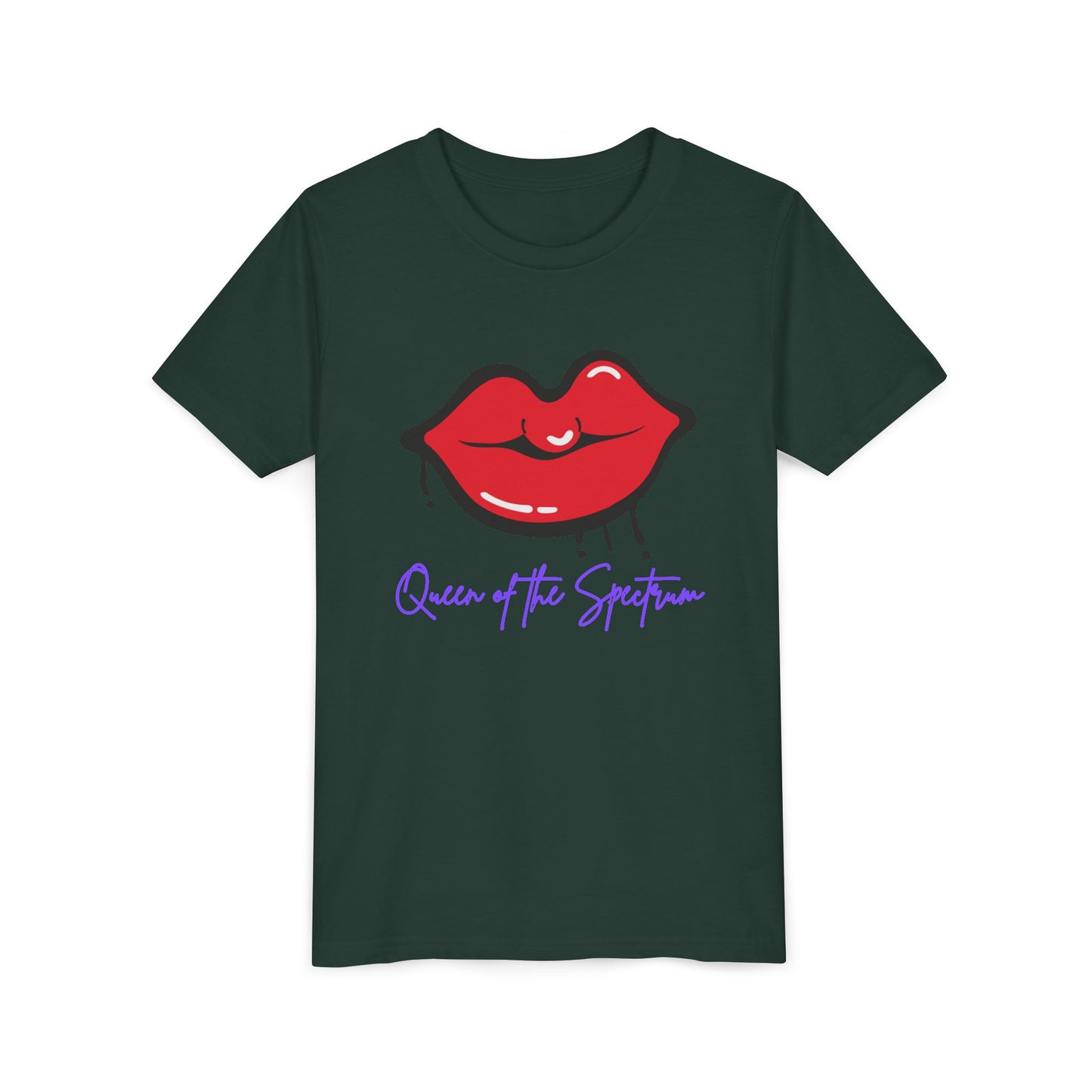 Autism Pride Youth T-Shirt: Queen of the Spectrum Tee for Girls on ASD