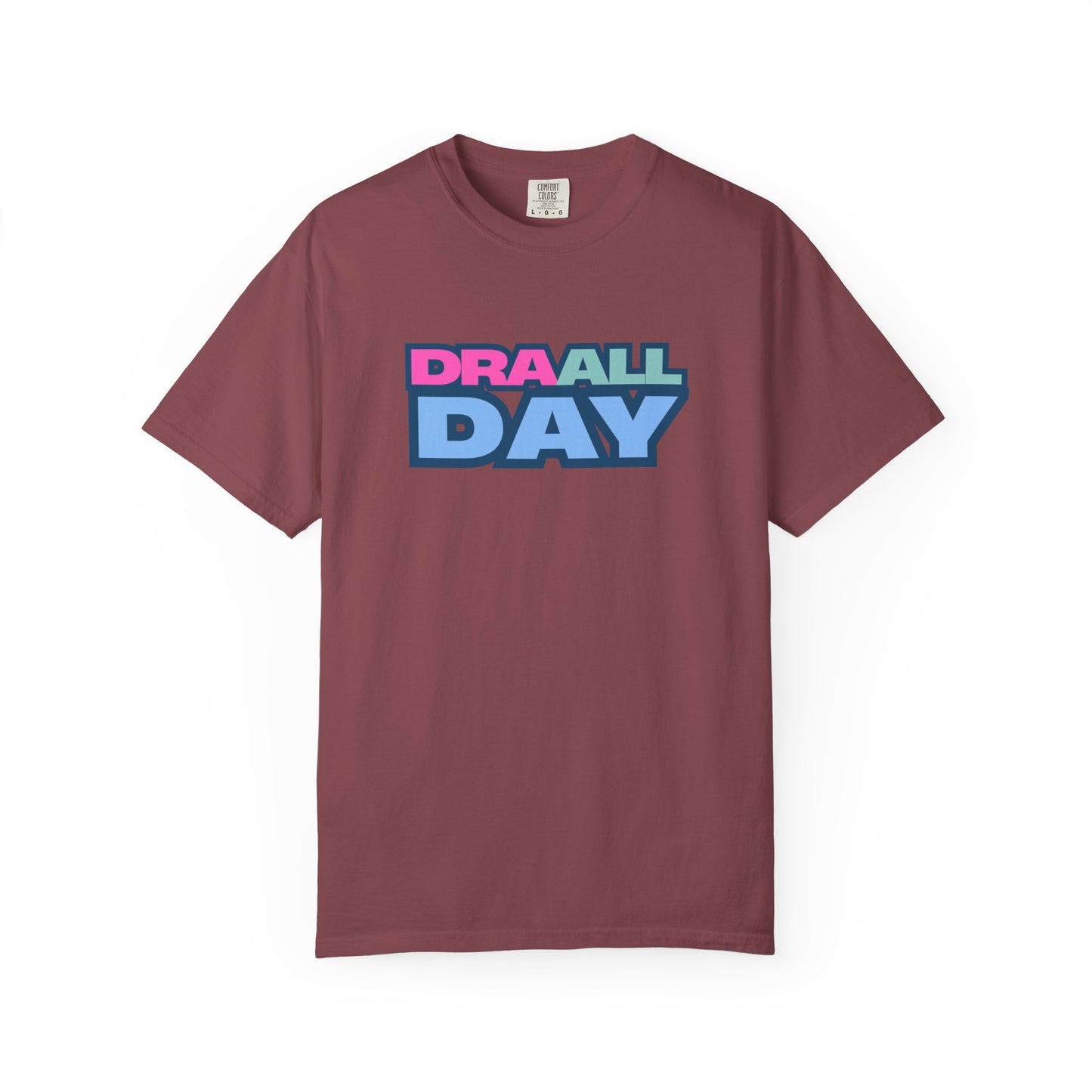 RBT BCBA Comfort Colors T-Shirt with 'DRA ALL DAY' Graphic, Casual ABA Tee, Gift for Therapist, Fun Statement Shirt