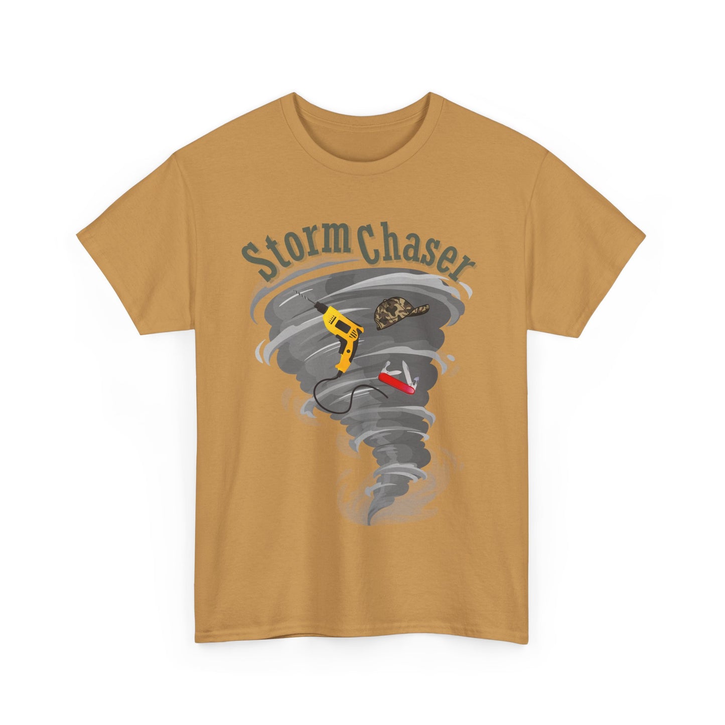 New Dad Storm Chaser Tee, Perfect for Baby showers, Unisex Heavy Cotton Shirt for New Dad, Tornado Lovers Gift, Casual Wear, Outdoor Adventures