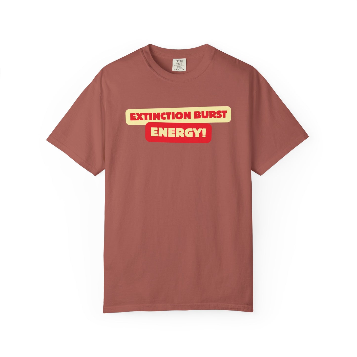 Energetic RBT BCBA Comfort Colors T-Shirt - Extinction Burst Energy Graphic Tee, Casual ABA Wear, Streetwear