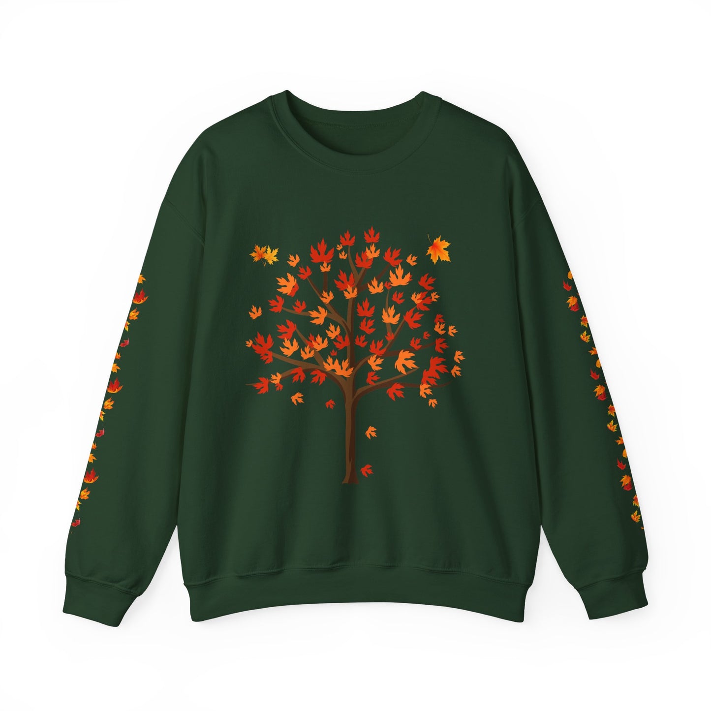 Autumn Tree Sweatshirt, Cozy Fall Crewneck, Unisex Sweatshirt, Nature Lover Gift, Seasonal Fashion, Harvest Celebration Sweater
