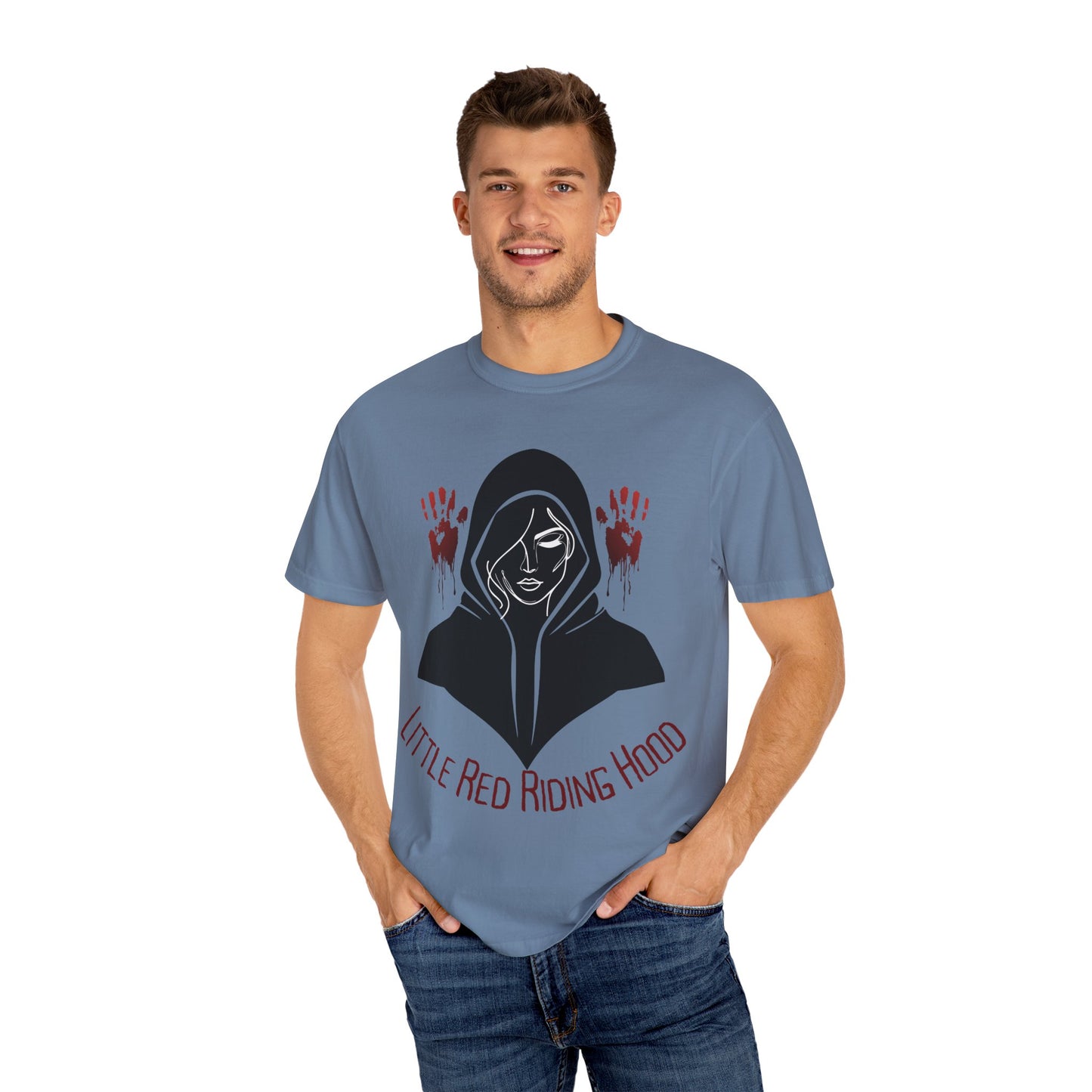 Gothic Fairytale T-Shirt, Little Red Riding Hood Tee, Spooky Shirts, Halloween Outfit, Alternative Clothing