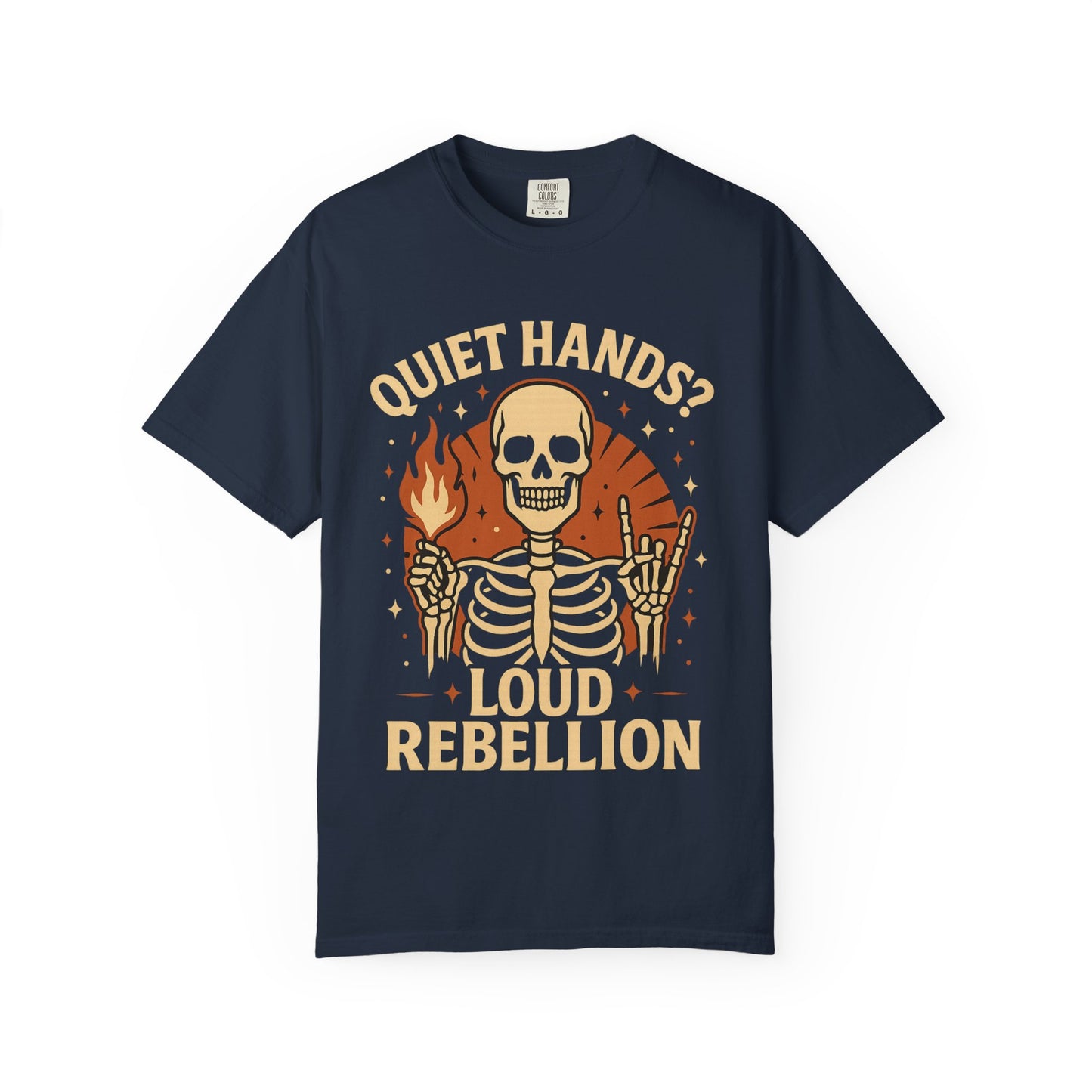 Rebellious Skeleton Graphic Tee, Unisex Casual T-shirt, Perfect for Halloween, Music Festivals, and Everyday Style, Unique Gift for [...]