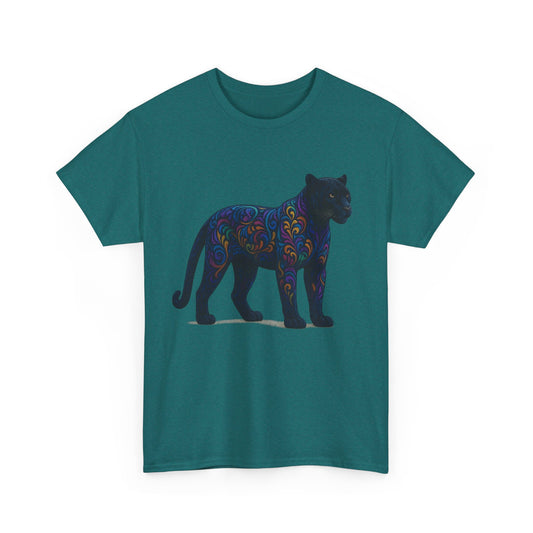Colorful Panther Unisex Tee, Animal Lover Gift, Unique Graphic Tee