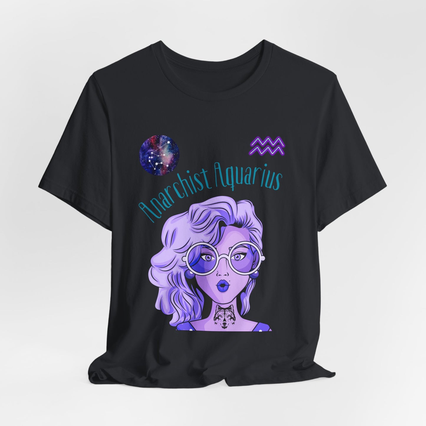 Rebel Aquarius Zodiac T-Shirt: Astrology Gift for Free-Spirited Women