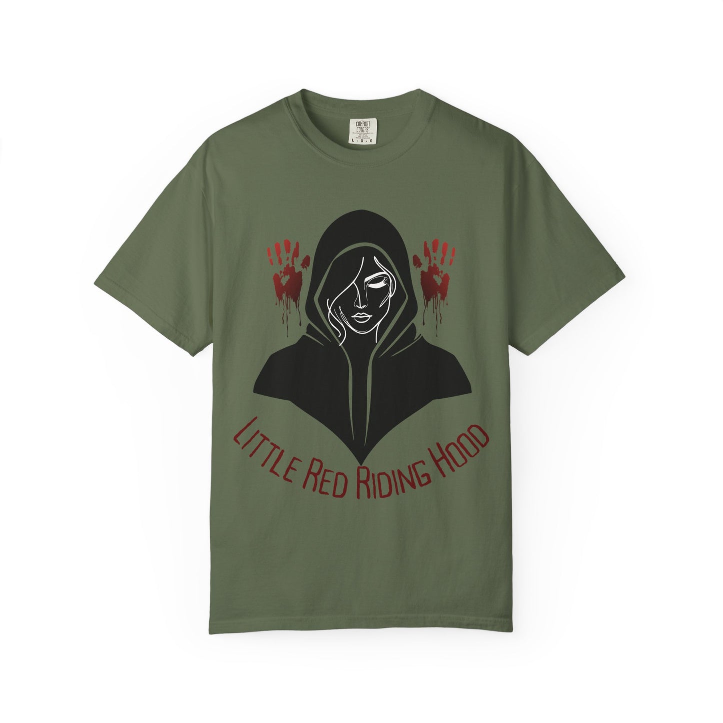 Gothic Fairytale T-Shirt, Little Red Riding Hood Tee, Spooky Shirts, Halloween Outfit, Alternative Clothing