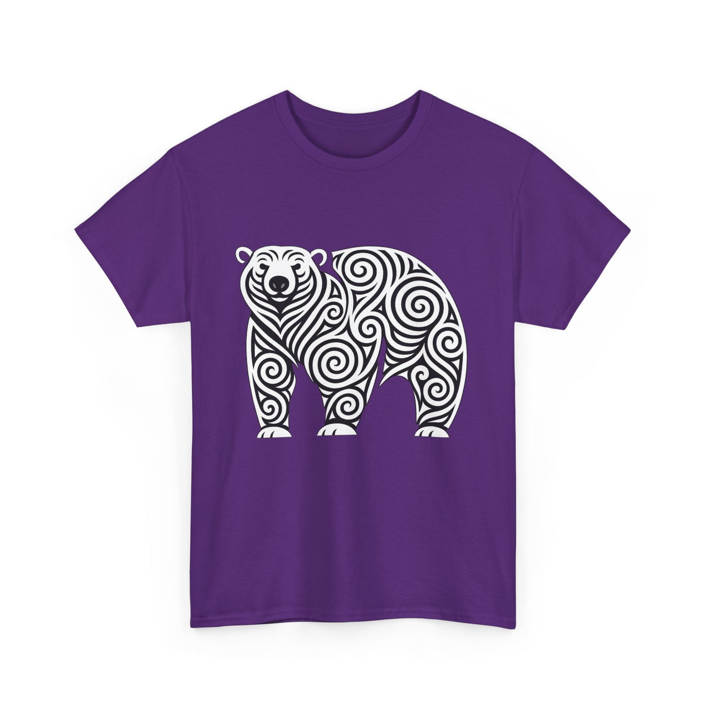 Stylish Bear Graphic Tee - Unisex Heavy Cotton T-Shirt, Animal Lover Gift, Unique Nature Apparel