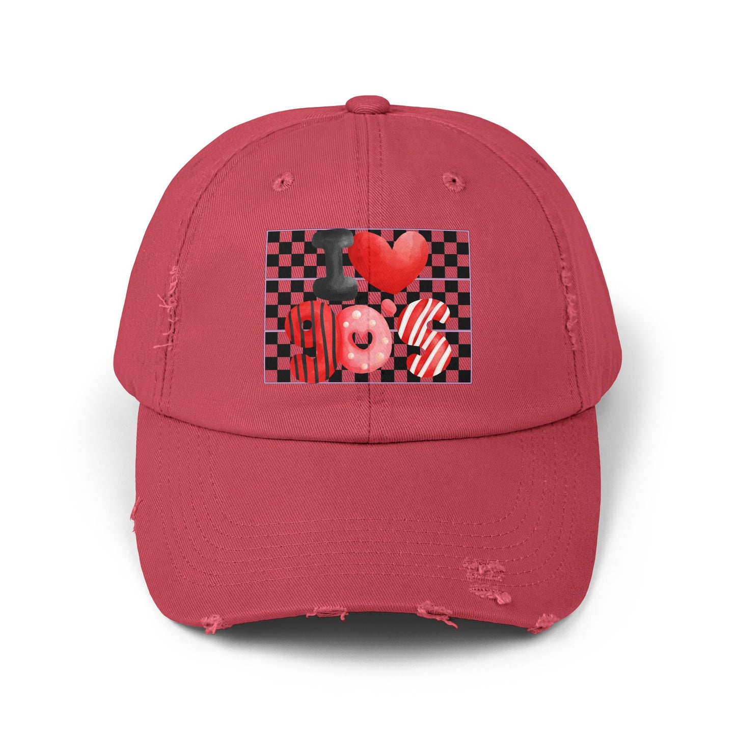90's Love Unisex Distressed Cap | Retro Hat for Nostalgia Lovers, Vintage Gift, Casual Wear, Festival Accessory, Trendy Streetwear