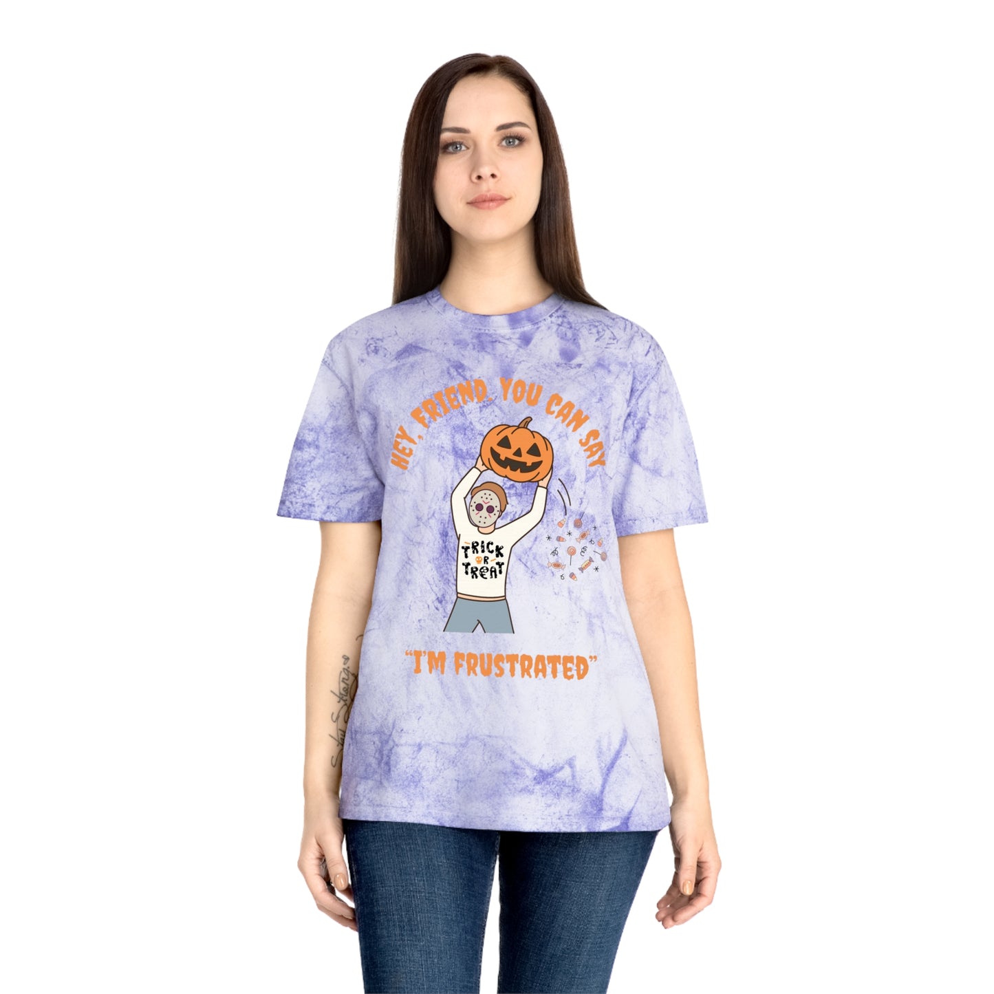 Colorful RBT Halloween ABA T-Shirt, Fun Fall Shirt, Trendy Graphic Tee, Unisex Halloween Apparel, Casual Wear, Pumpkin Design Shirt