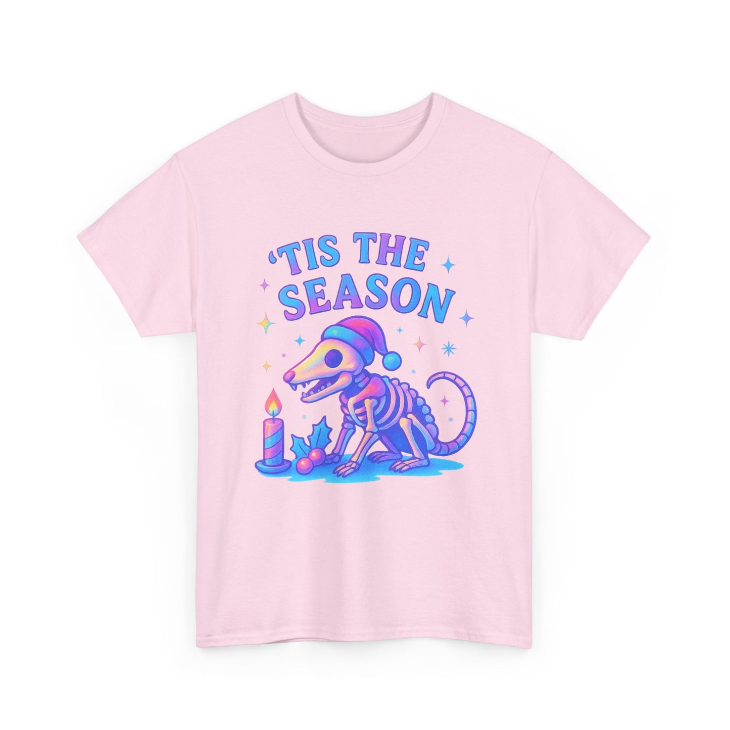 Skeleton Holiday Vibes Tee, Fun Unisex T-Shirt, Halloween, Christmas, Dog Lover Shirt, Unique Graphic Tee, Casual Wear