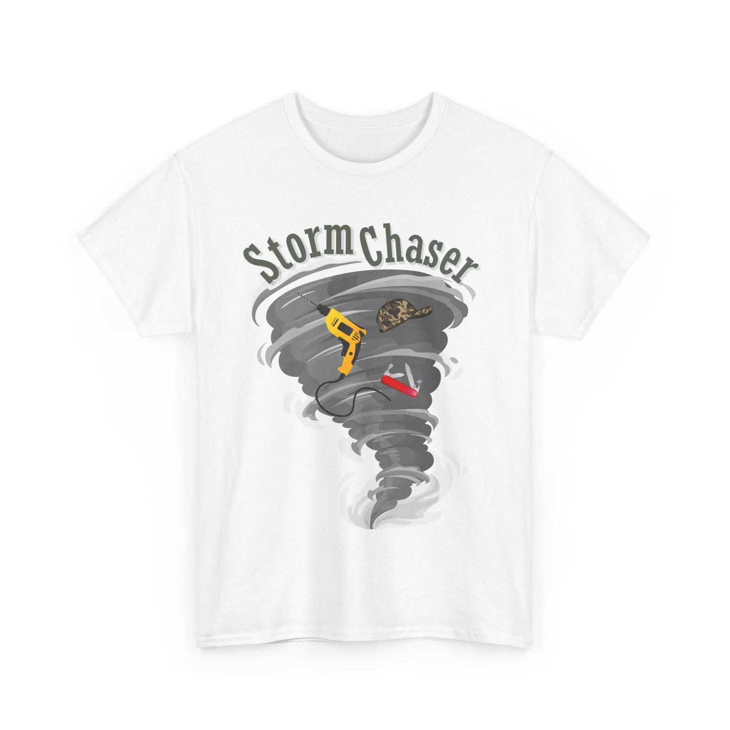 New Dad Storm Chaser Tee, Perfect for Baby showers, Unisex Heavy Cotton Shirt for New Dad, Tornado Lovers Gift, Casual Wear, Outdoor Adventures