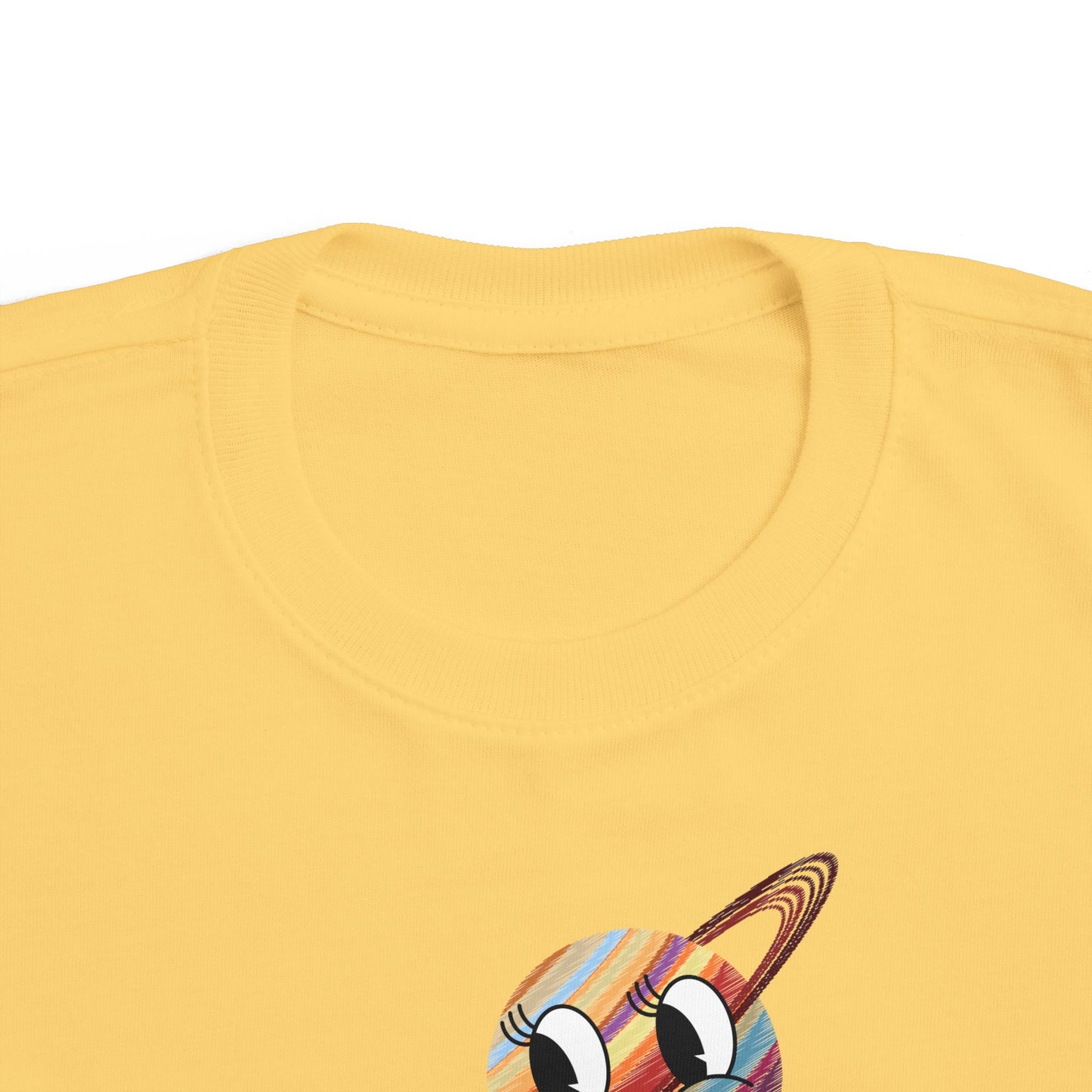 Smiling Saturn Rocket T-Shirt: Space Adventure for Kids, Future Astronauts