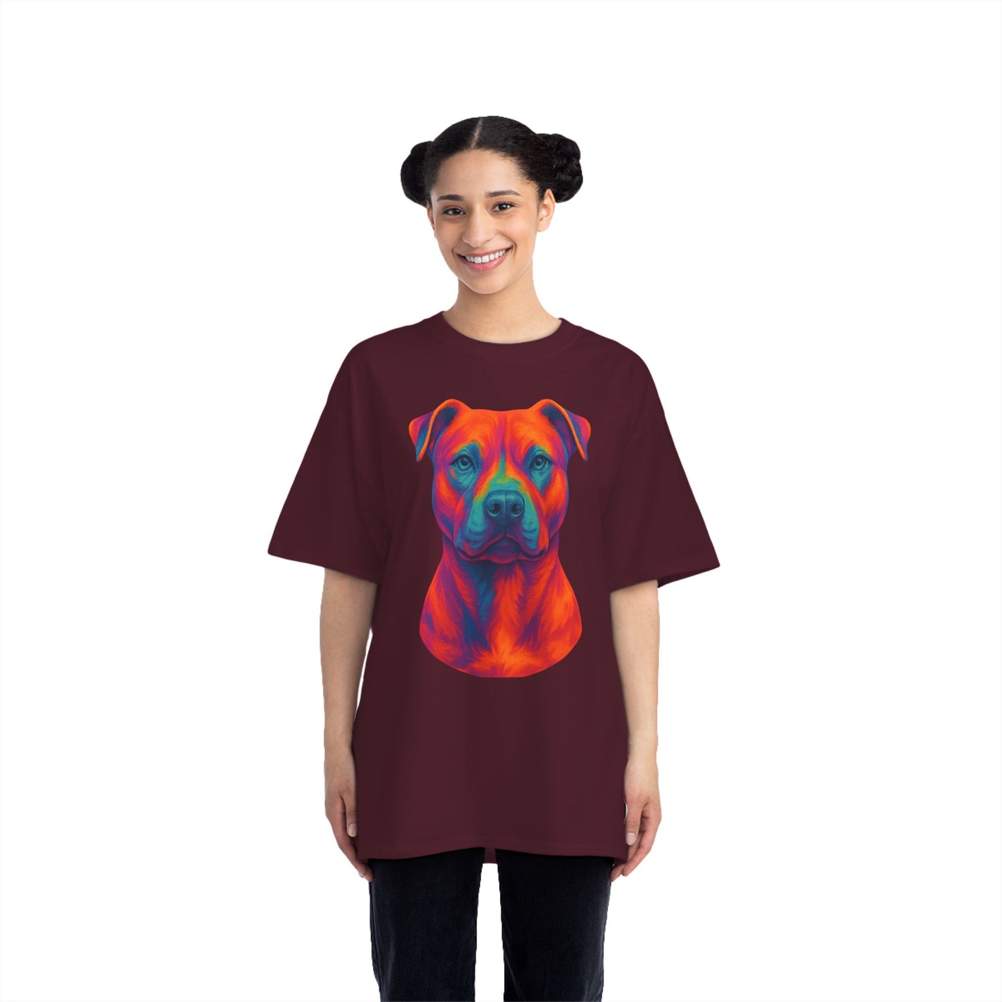 Vibrant Dog Lover's T-Shirt, Pet Apparel, Short-Sleeve Tee, Colorful Canine Art, Gift for Dog Owners, Animal Lover Fashion