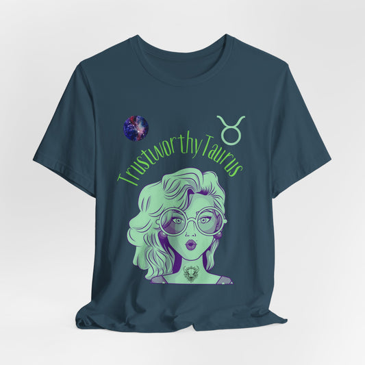 Taurus Astrology Tee: Trust Taurus Vibes, Zodiac Astrology Gift, Birthday Celebration, Horoscope Apparel, Cosmic Style
